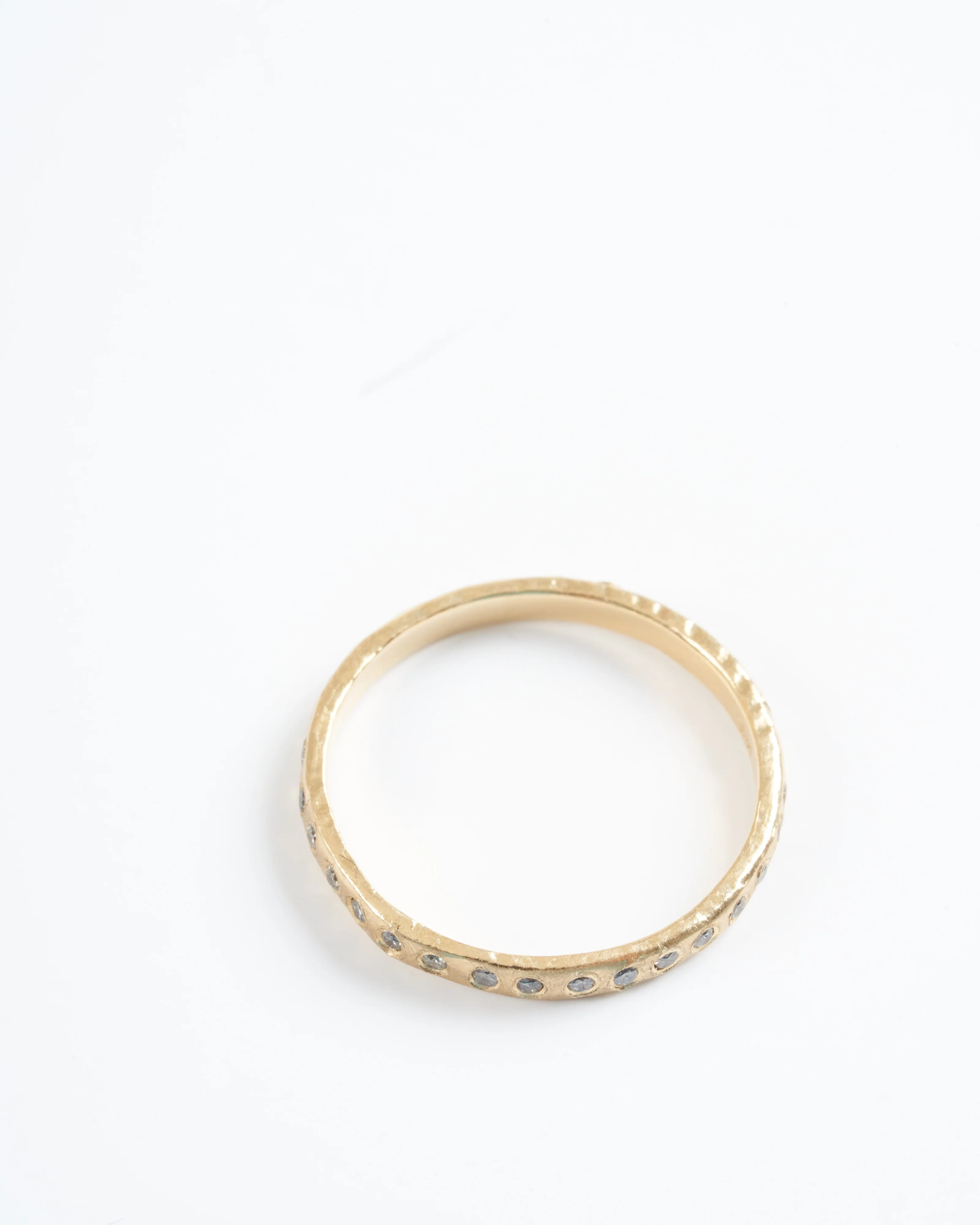gray diamond eternity band - gold - Image 3