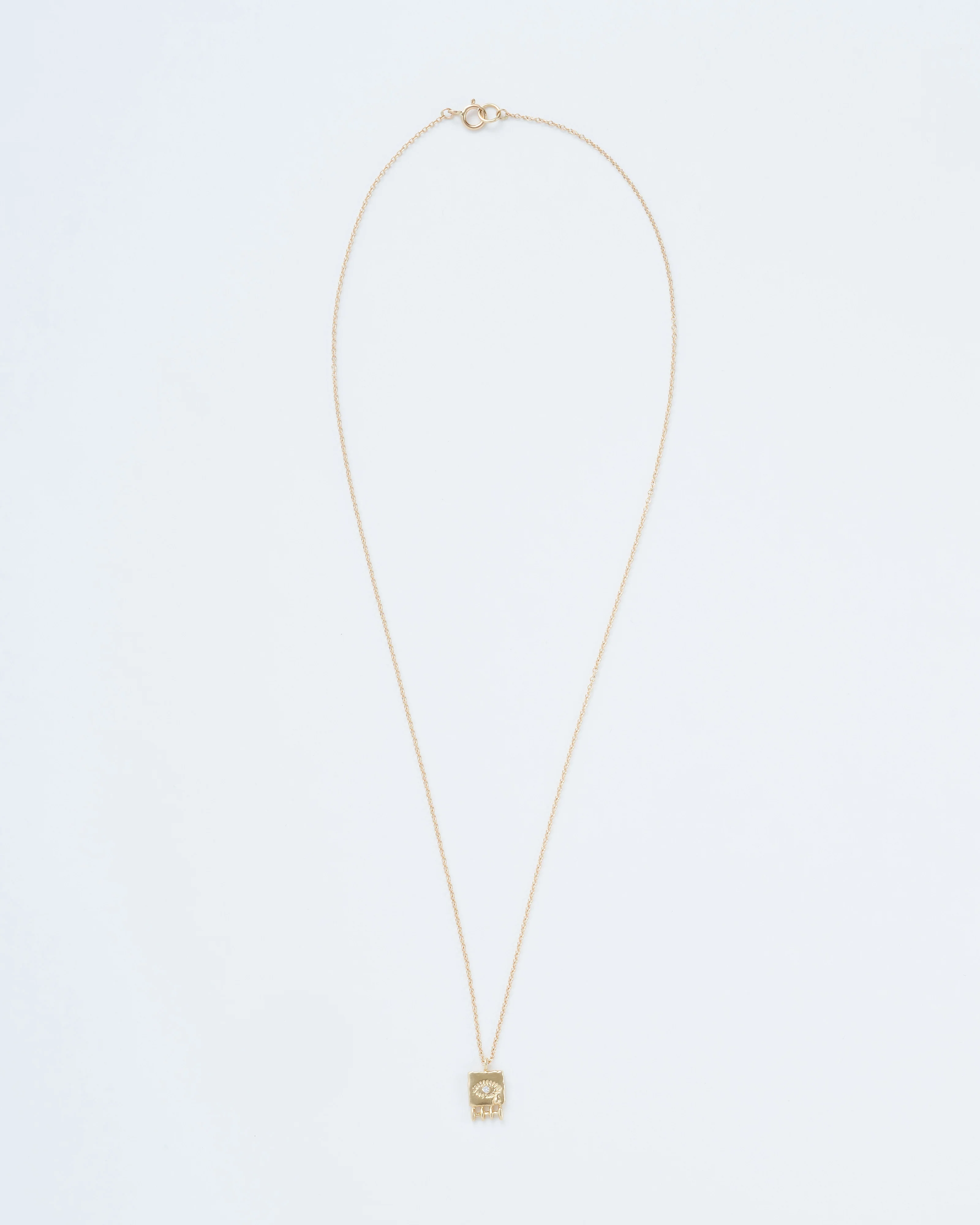 tiny eye rectangle necklace - Image 3