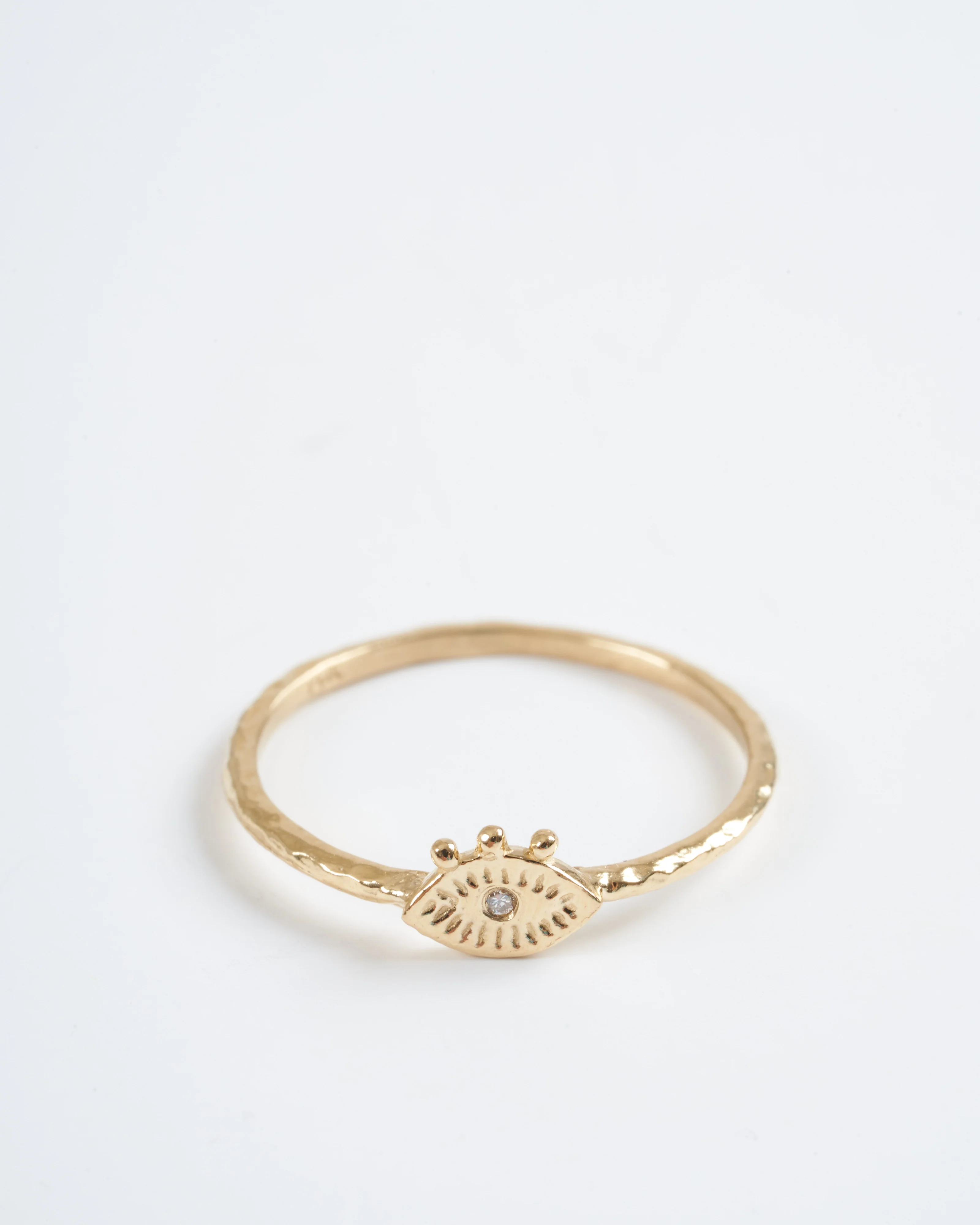 tiny eye ring - gold