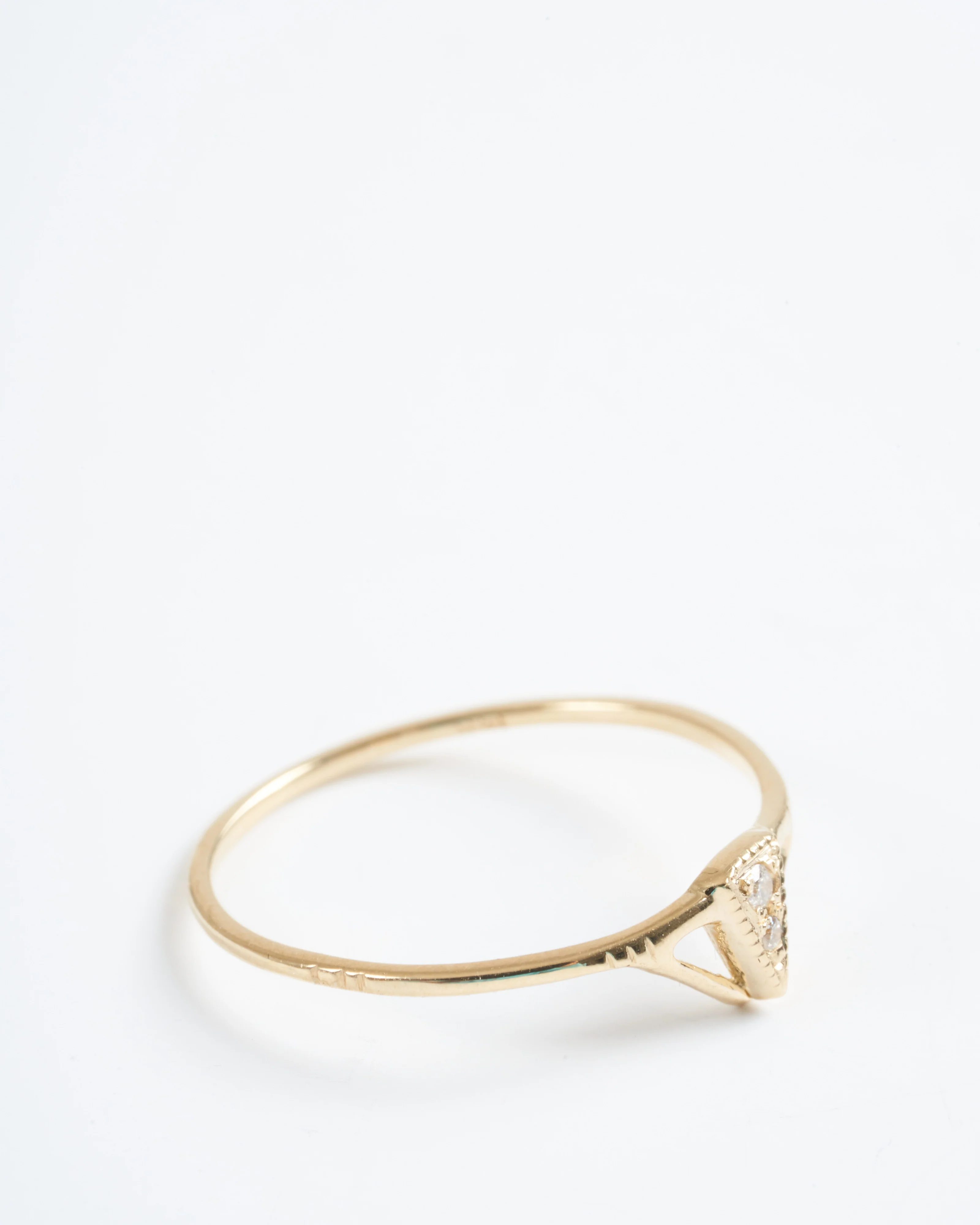 tiny pyramid diamond ring - Image 2