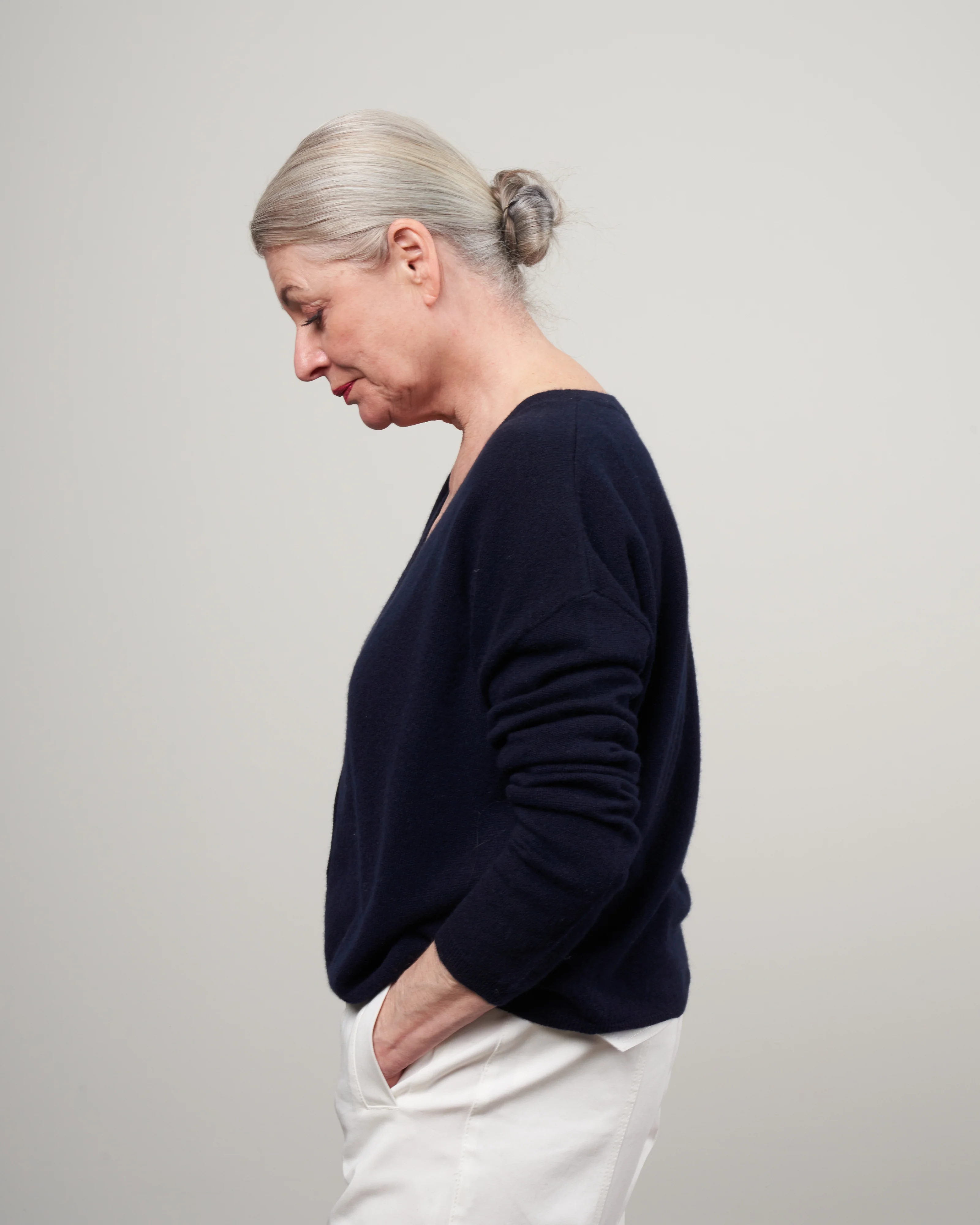 abby cardigan - navy - Image 3
