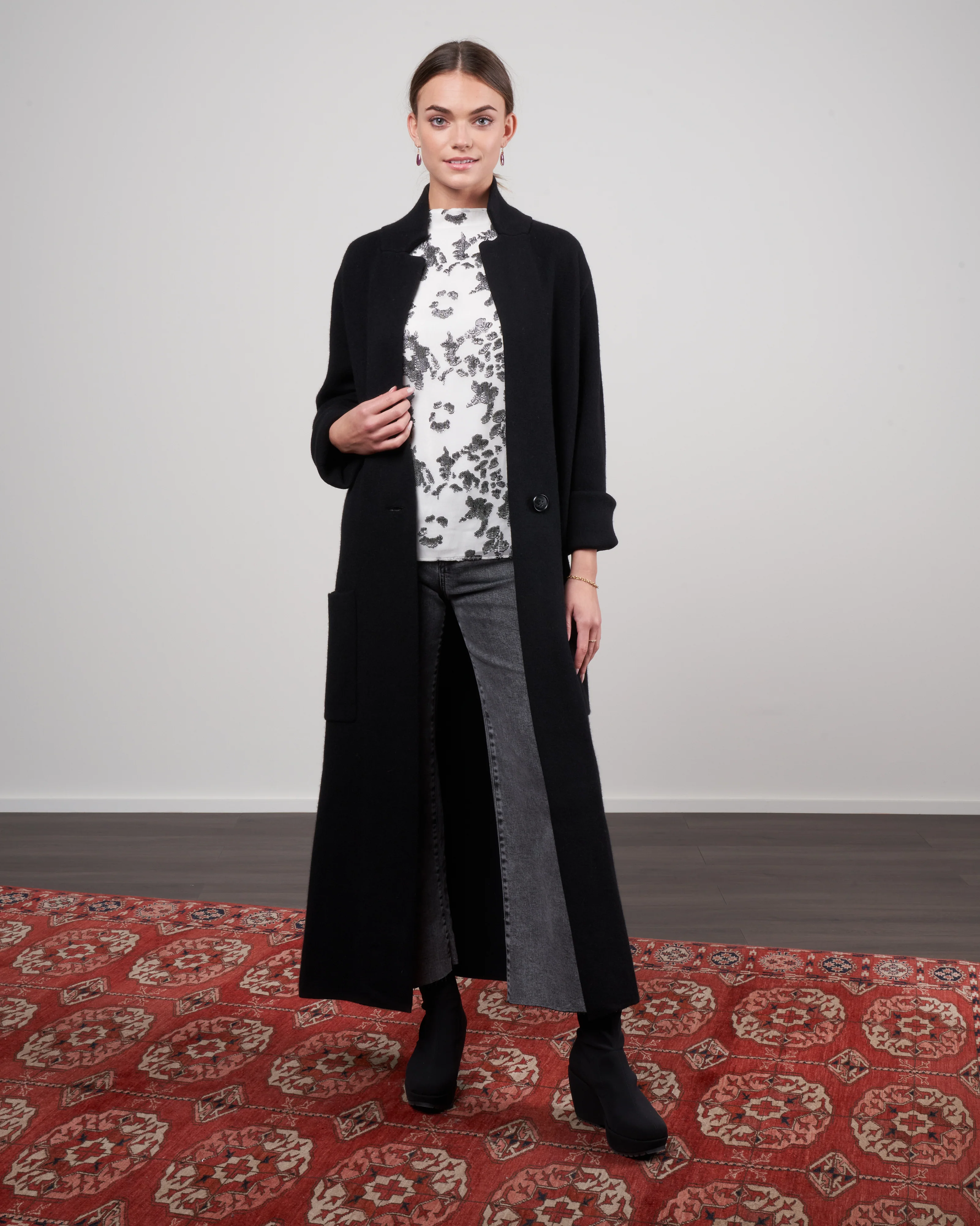 amie coat - black - Image 2