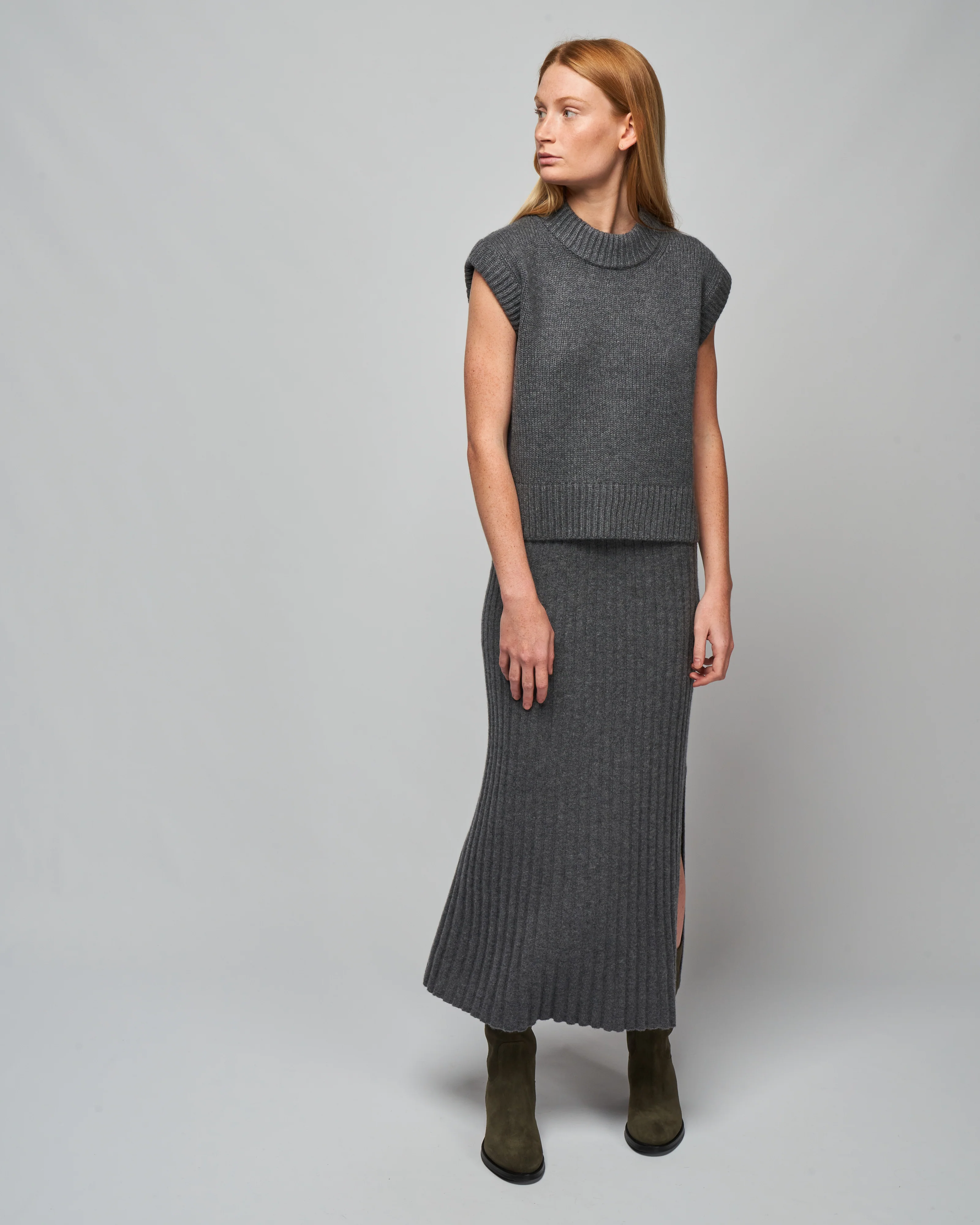 celine skirt - graphite - Image 2