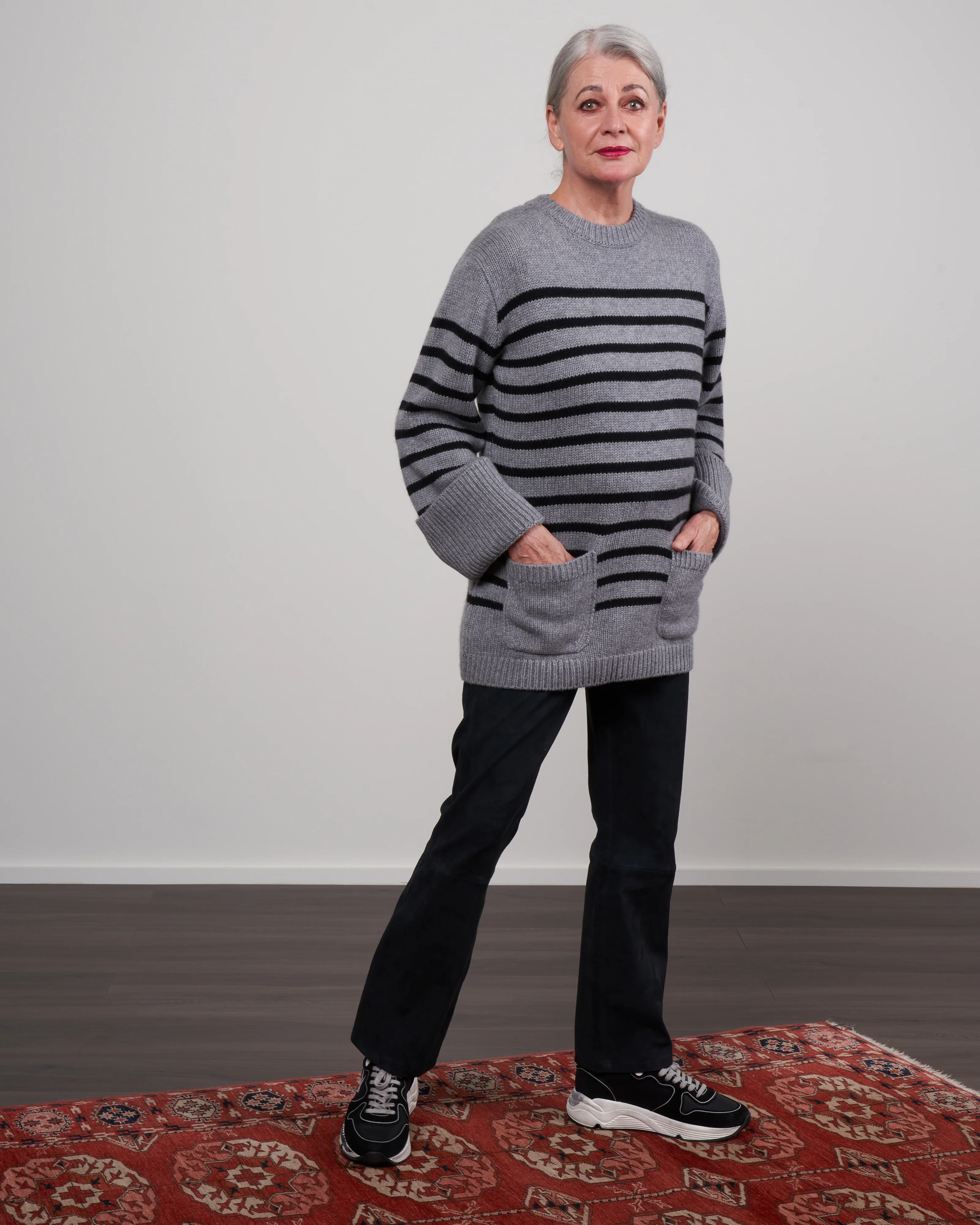 giselle sweater - grey / black - Image 2
