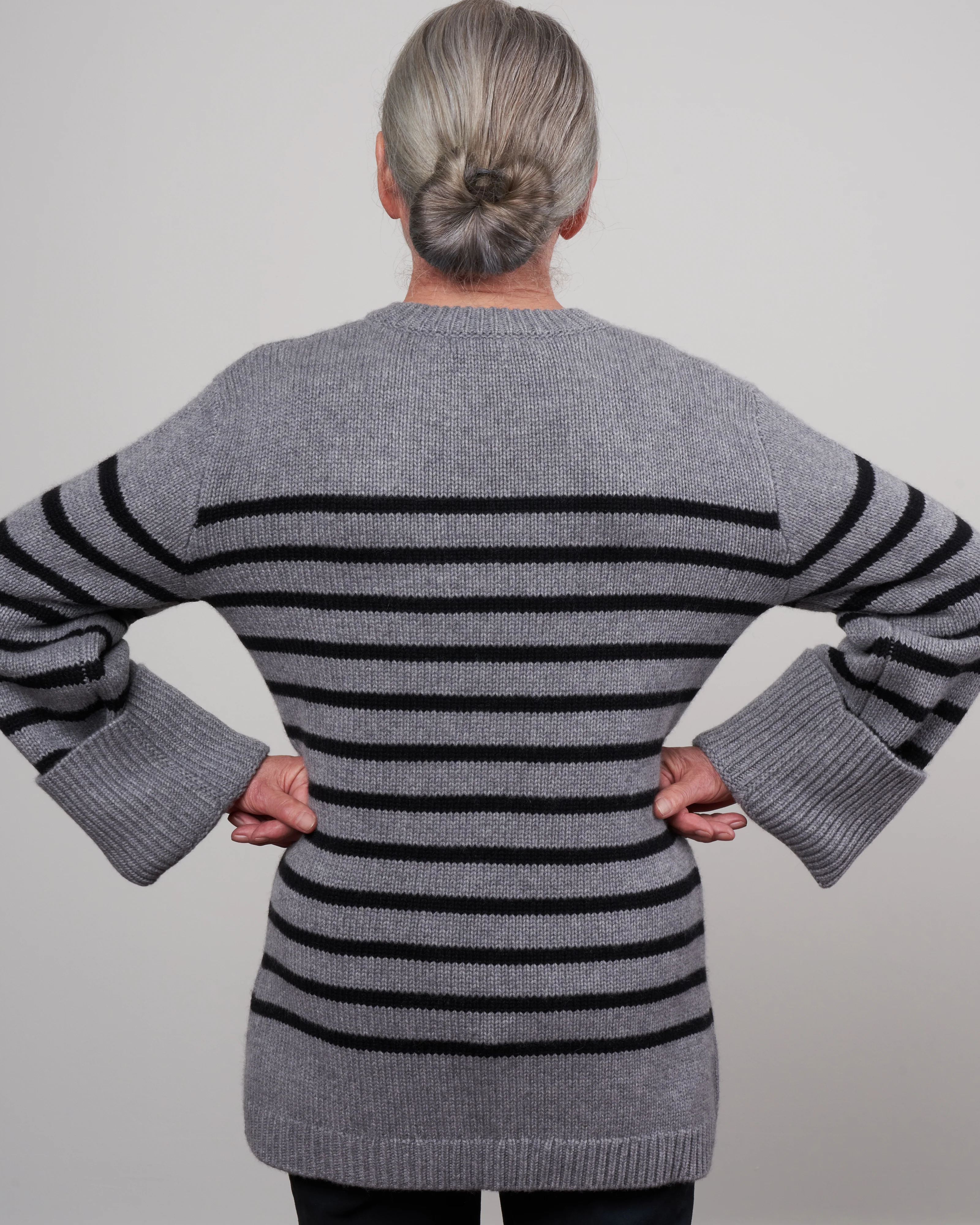 giselle sweater - grey / black - Image 4