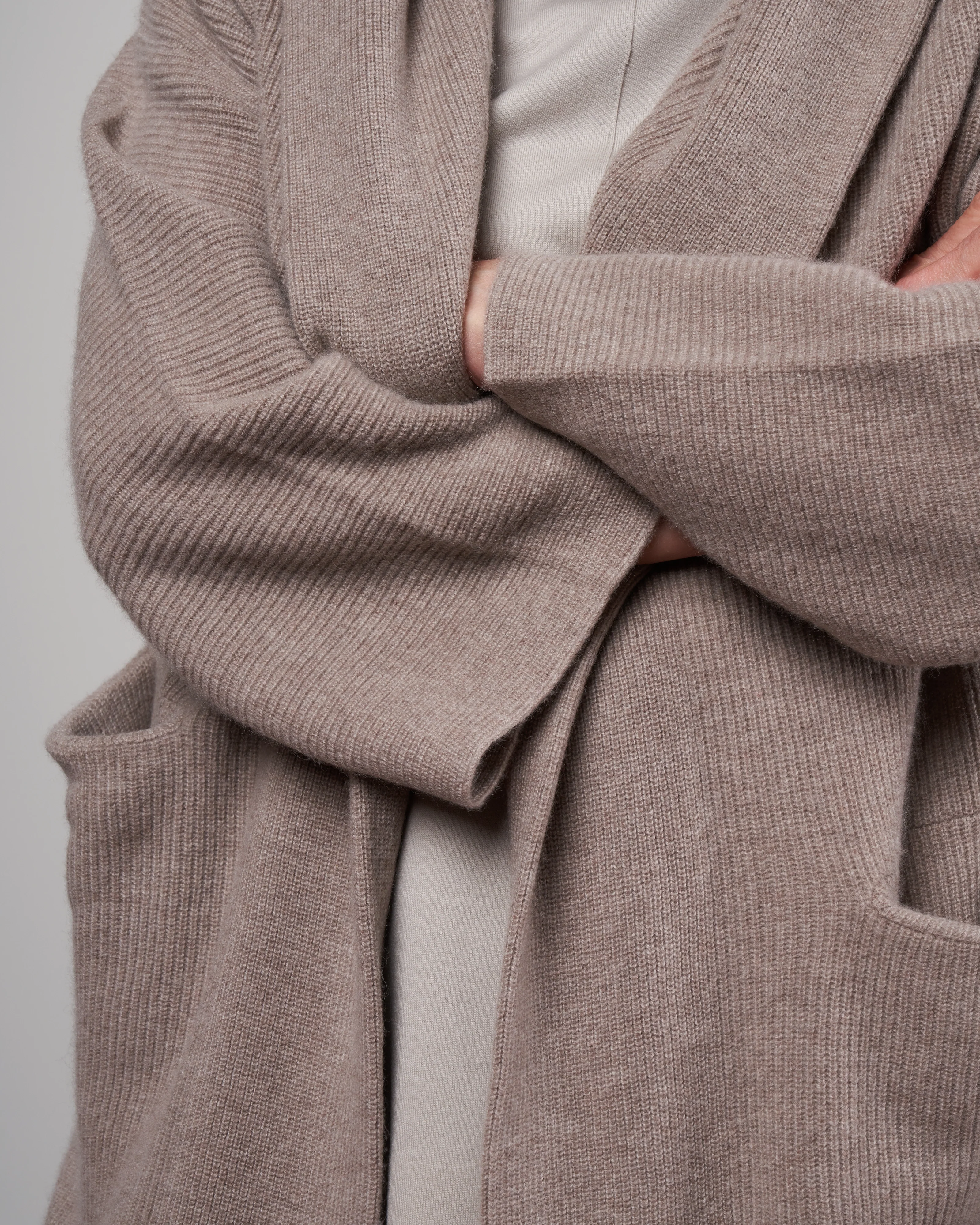 harper cardigan - taupe - Image 5