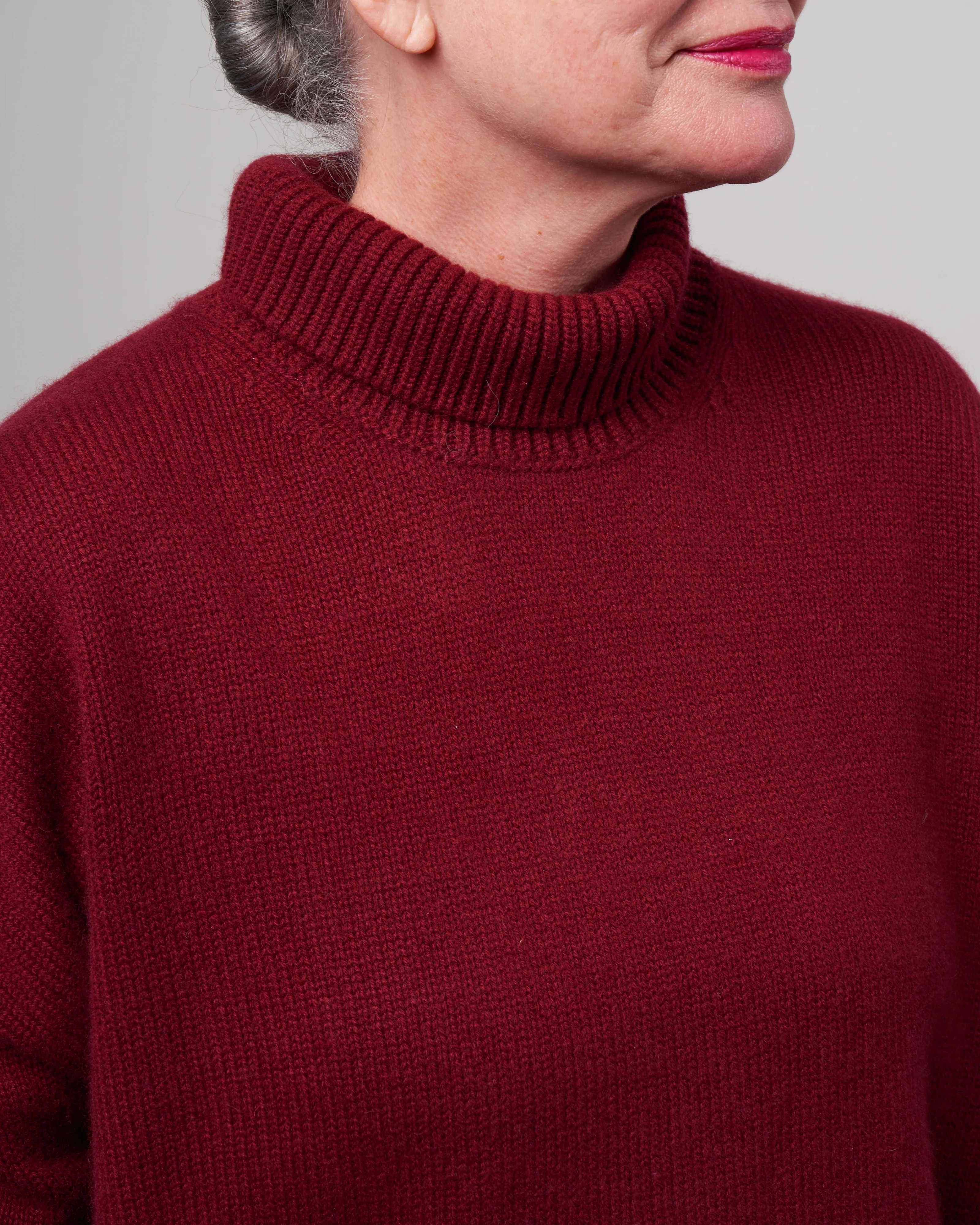 heidi sweater - merlot - Image 5