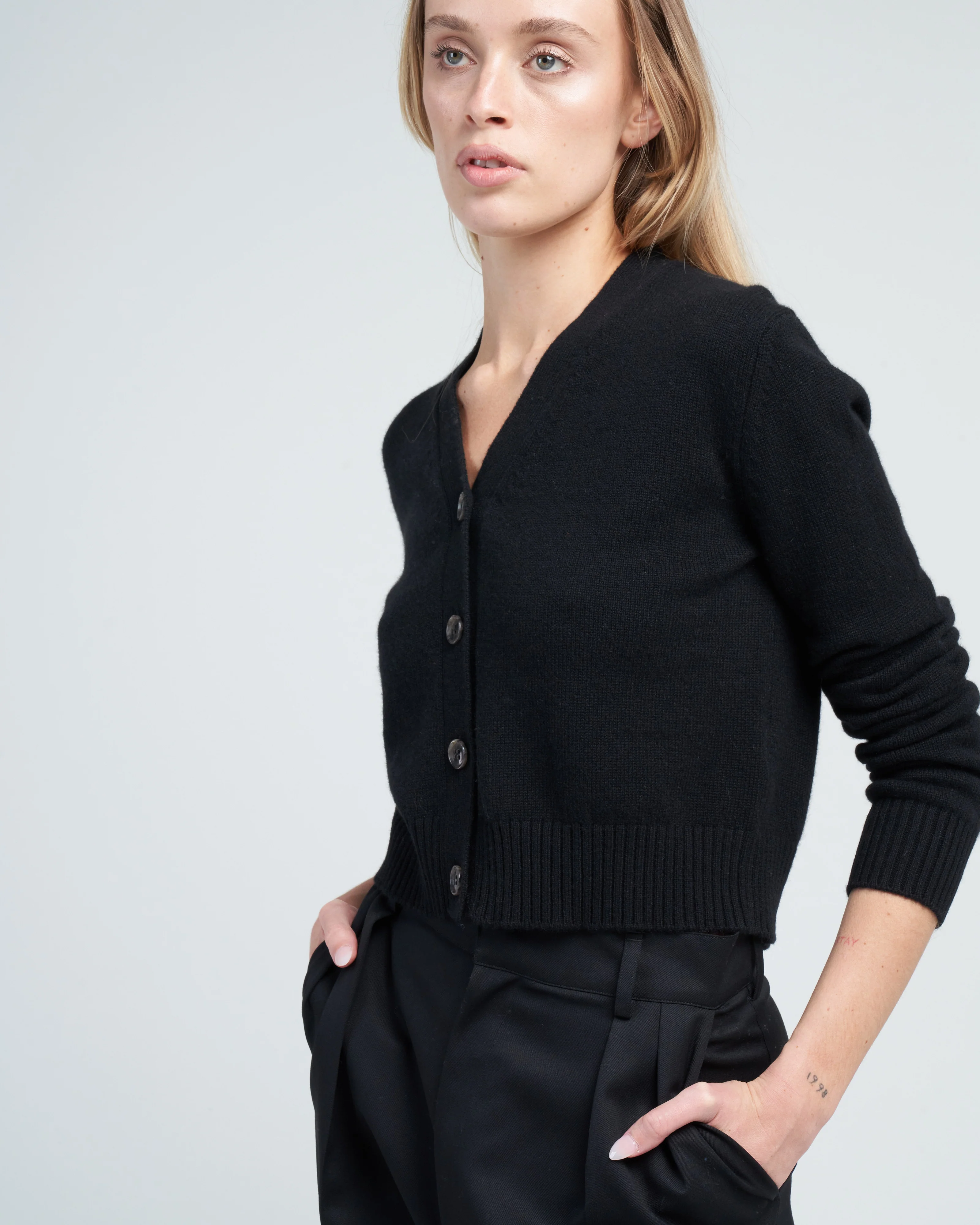 marion cardigan - black - Image 5