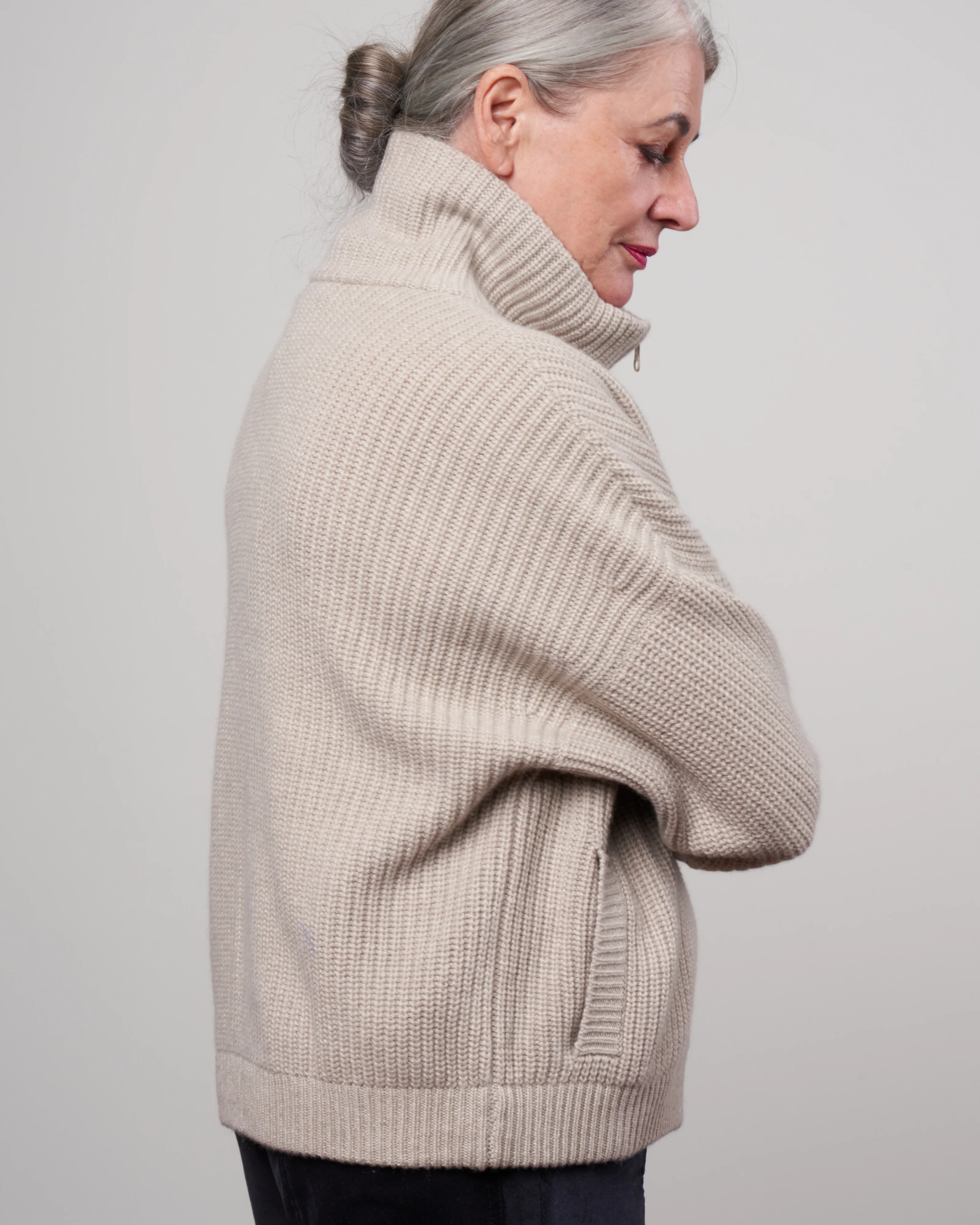 mella cardigan - sand - Image 3