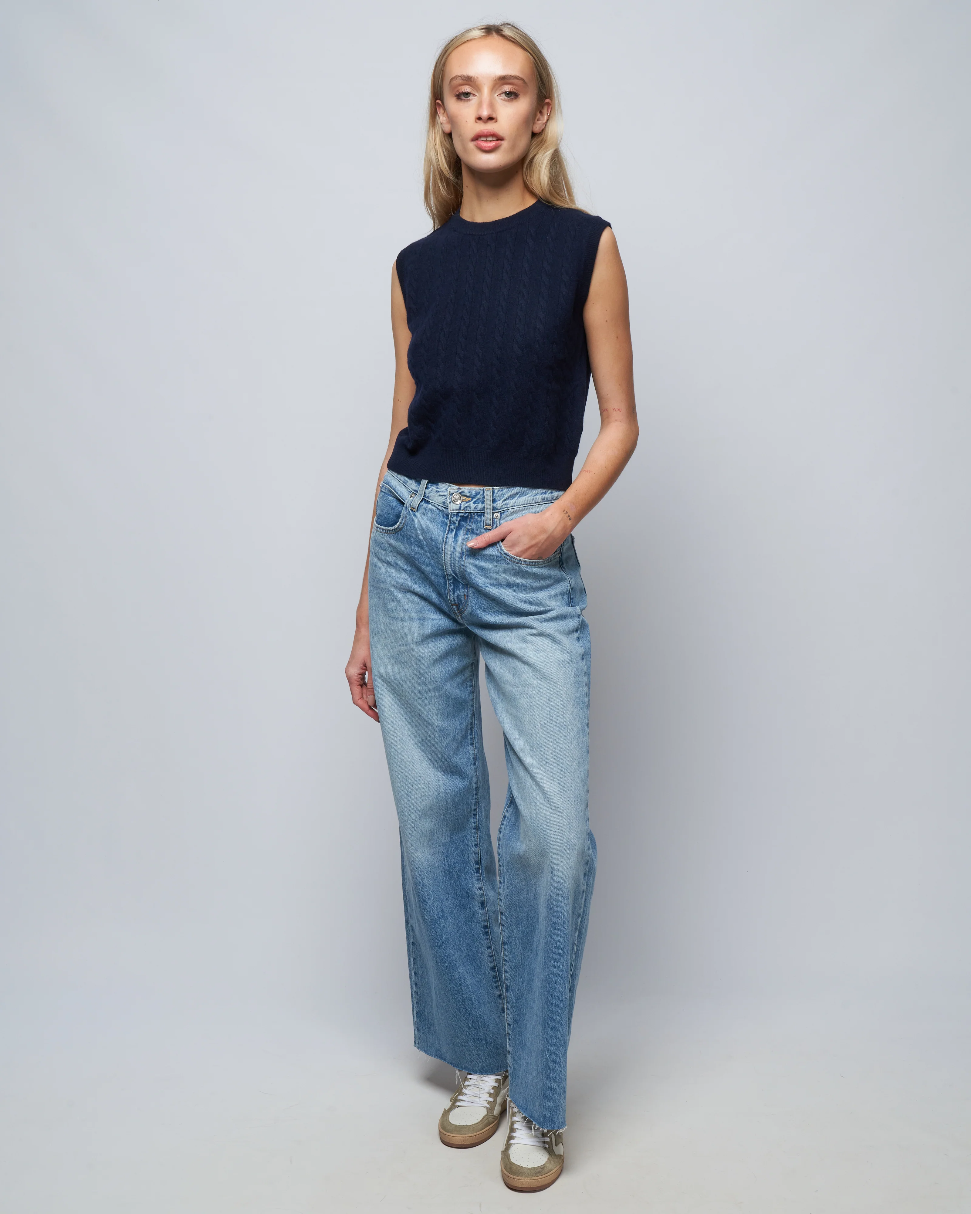 nadine vest - navy - Image 2