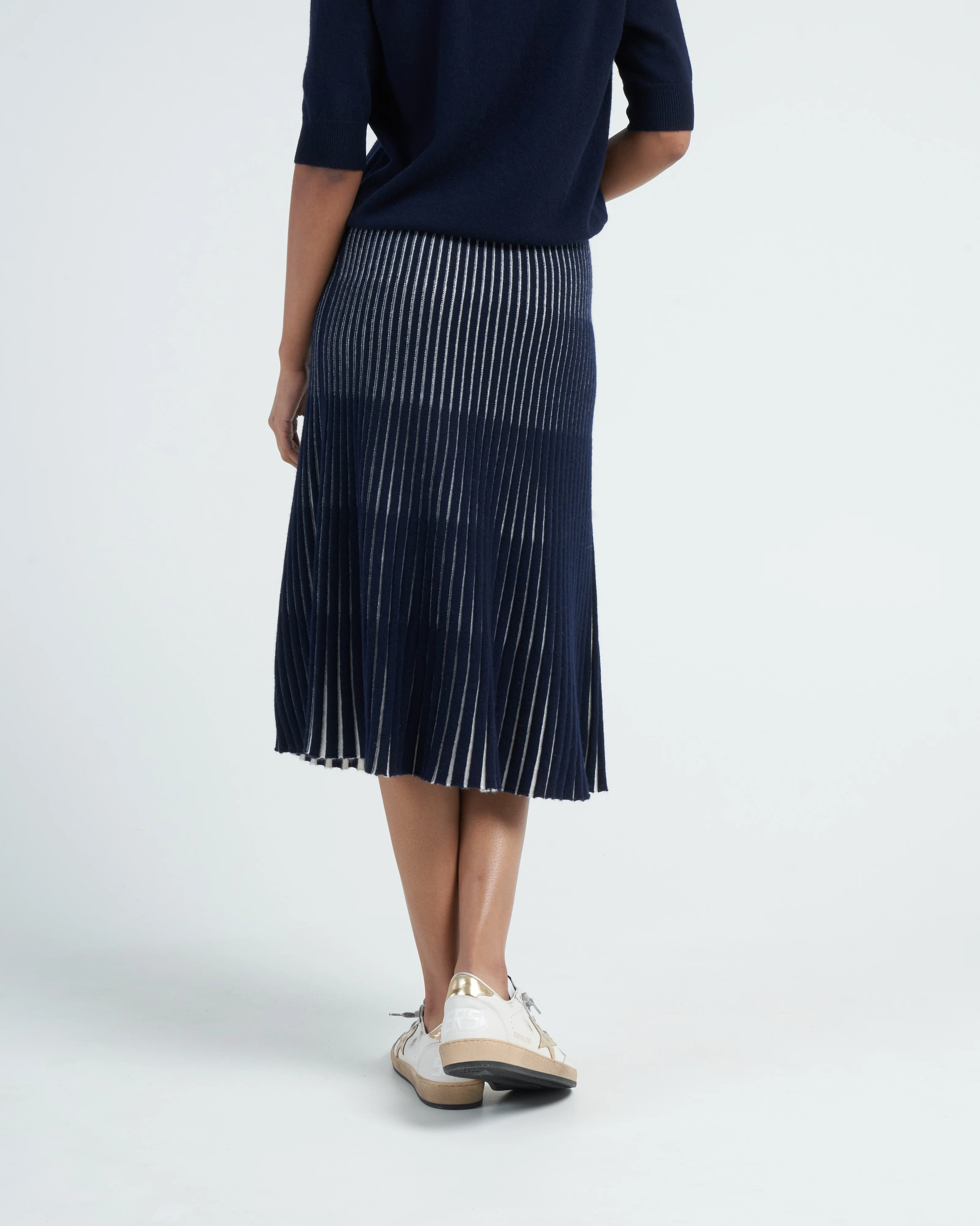 tiara skirt - navy/cream - Image 4