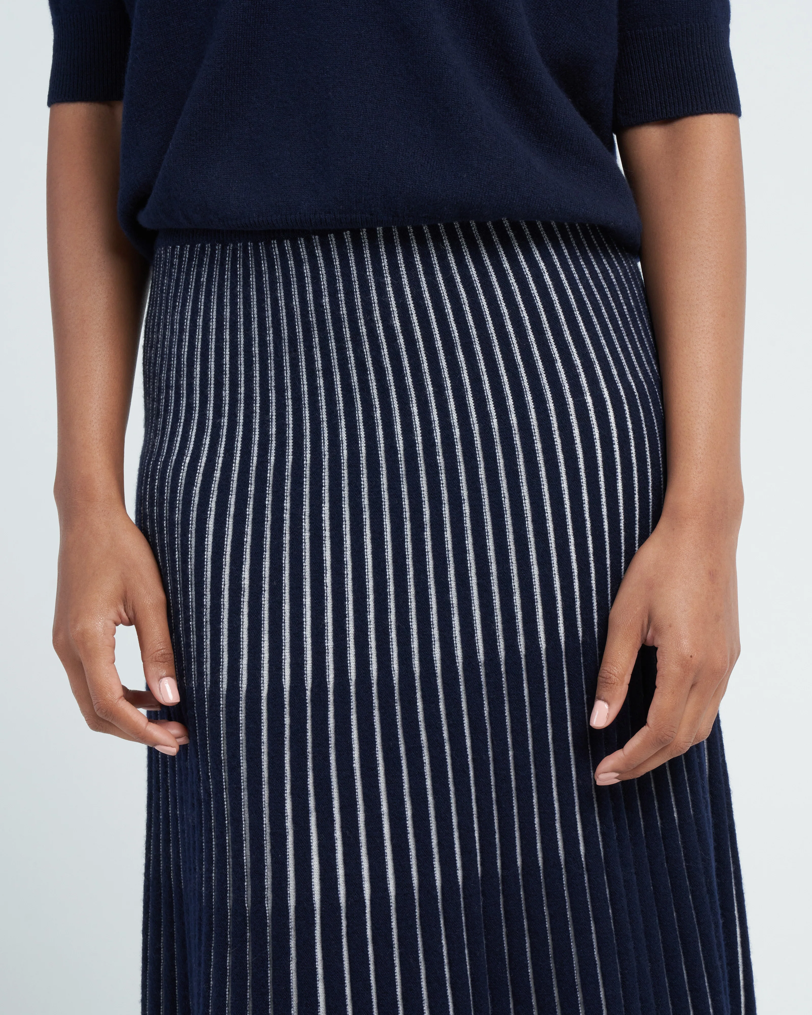 tiara skirt - navy/cream - Image 5