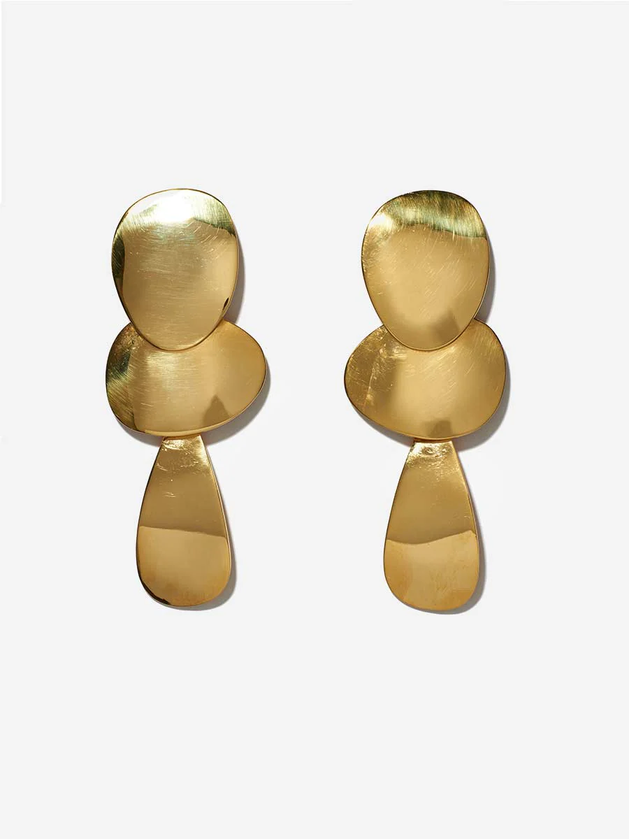 gold porto earrings