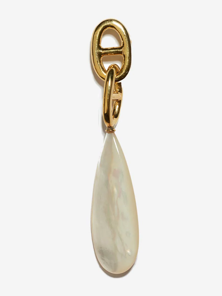 grotto drop earrings in pearl - Image 2