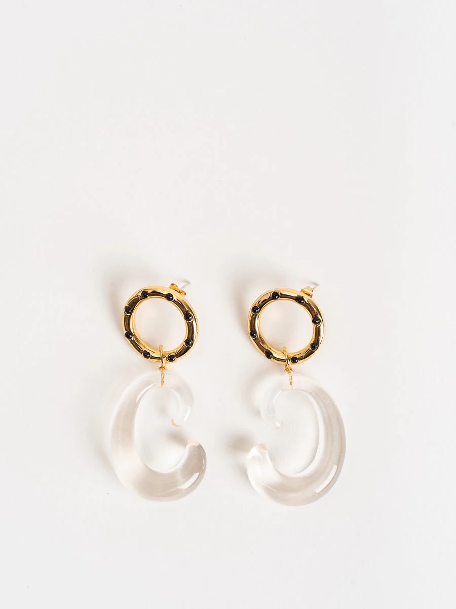 matera earrings - clear - Image 2