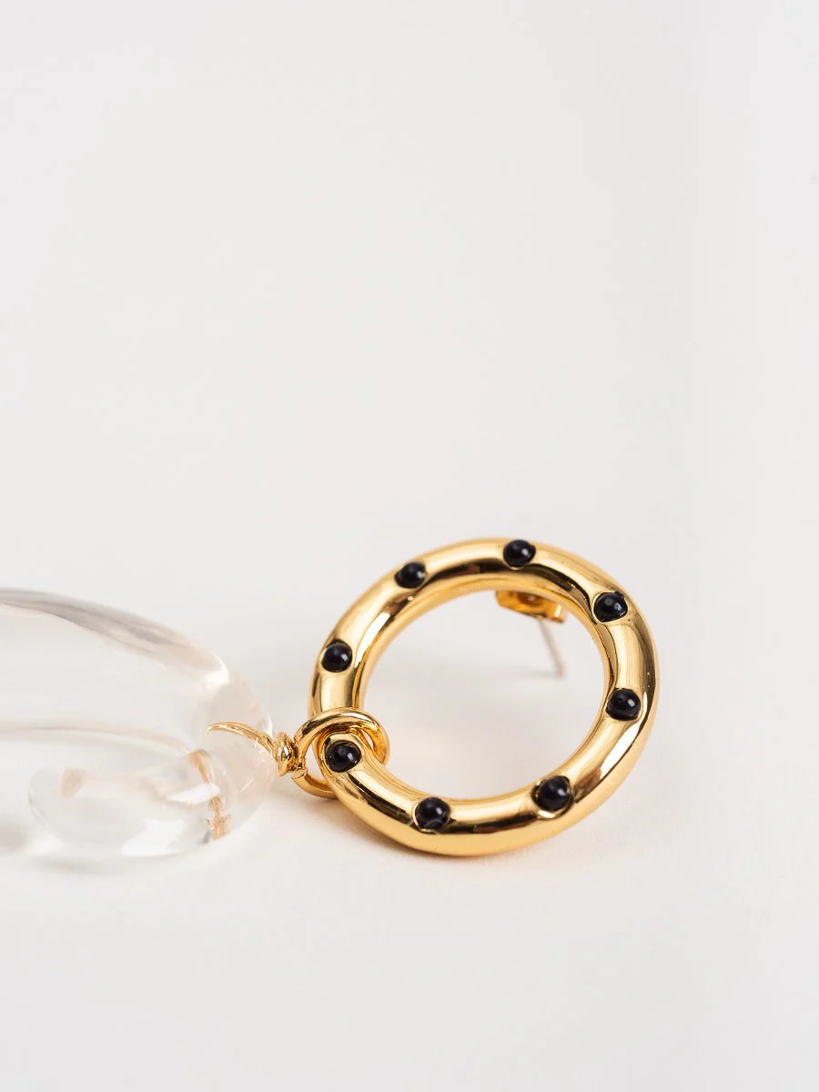 matera earrings - clear - Image 3