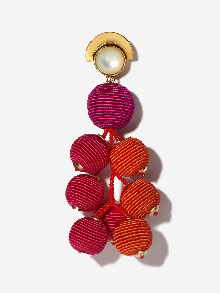 meteor earrings - berry - Image 2