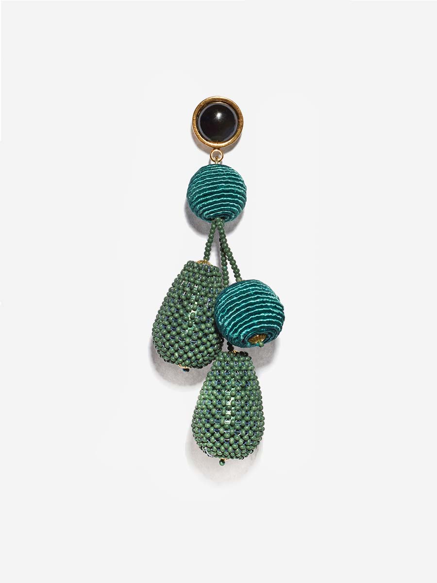 meteor earrings - blue green - Image 2
