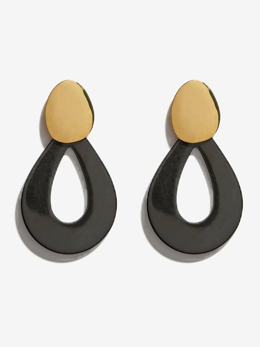 midnight teardrop earrings - Image 2