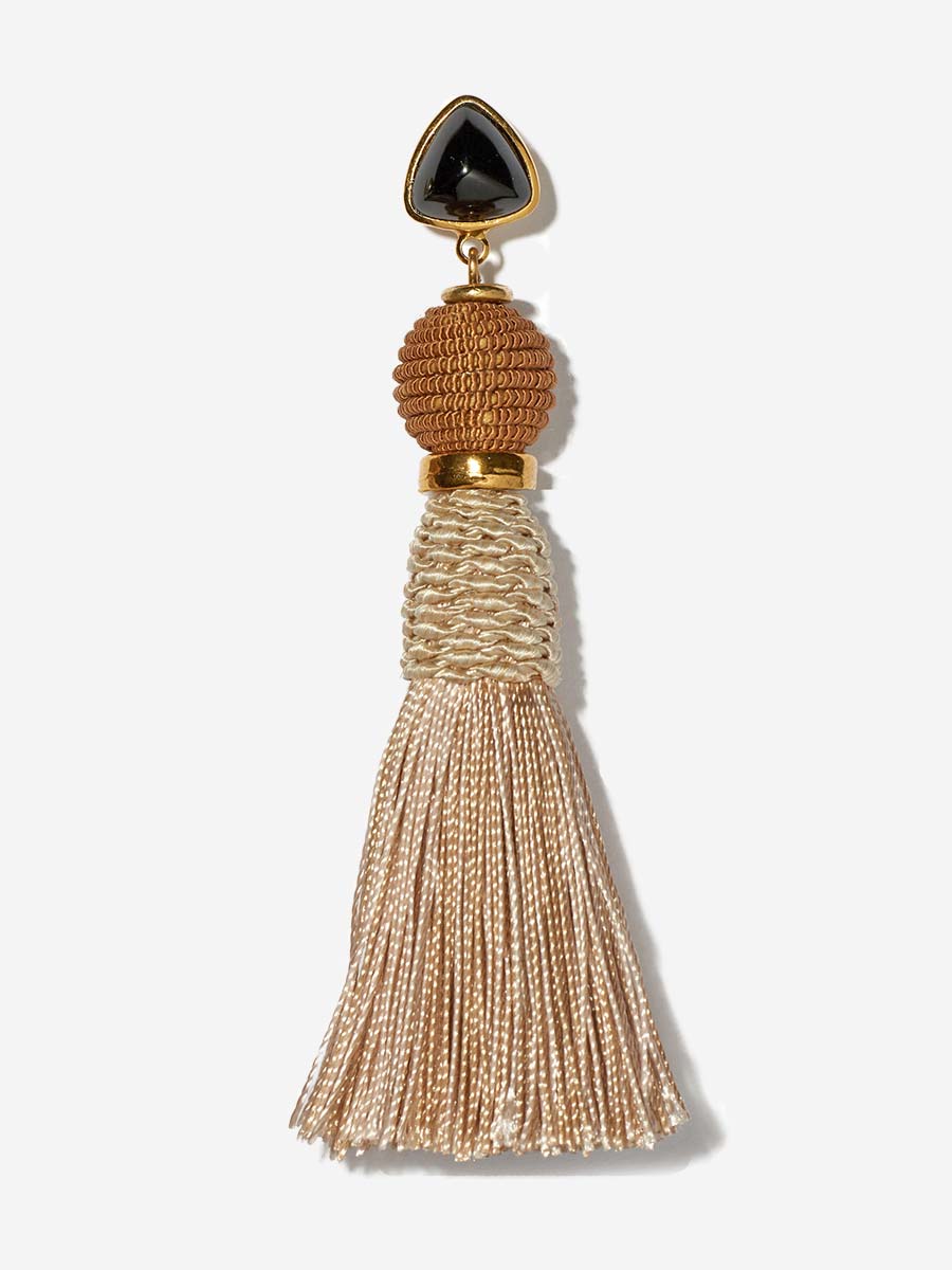 modern craft earrings - sand - Image 2