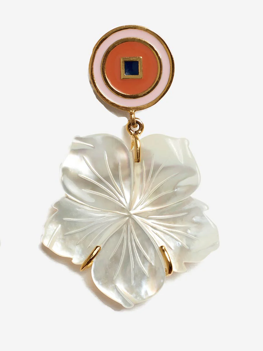 monte carlo flower earrings - Image 2