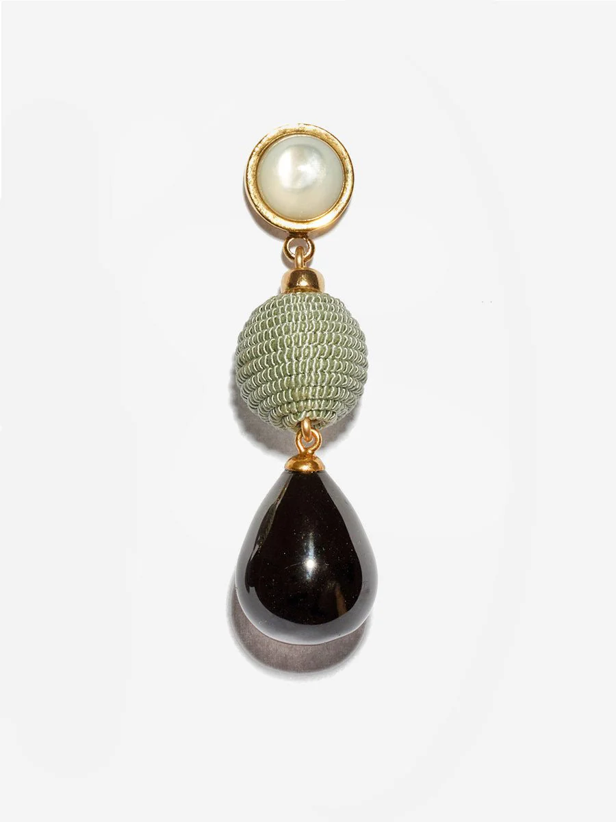 moss and agate drop earrings - Image 2