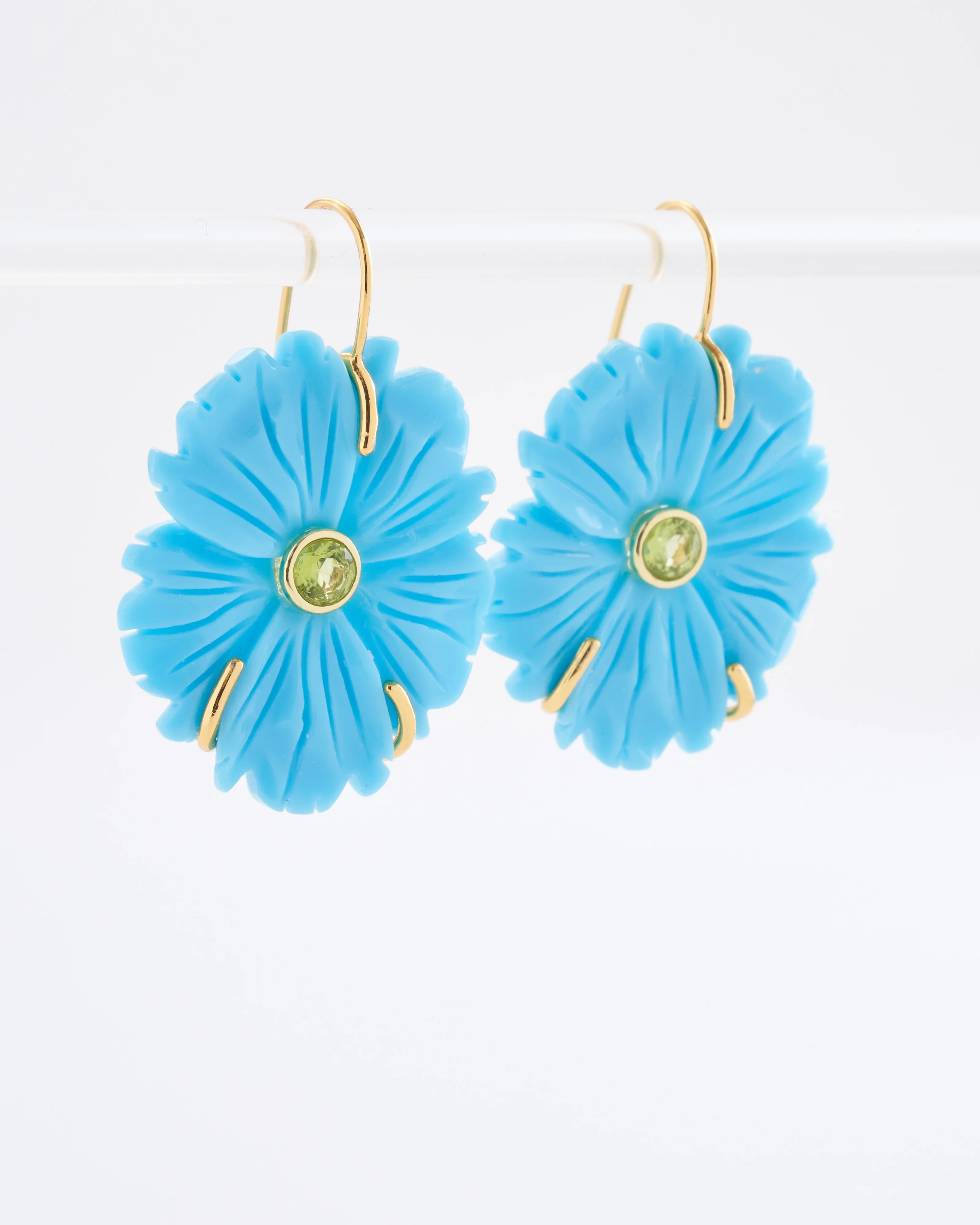new bloom earrings in cerulean - Image 2