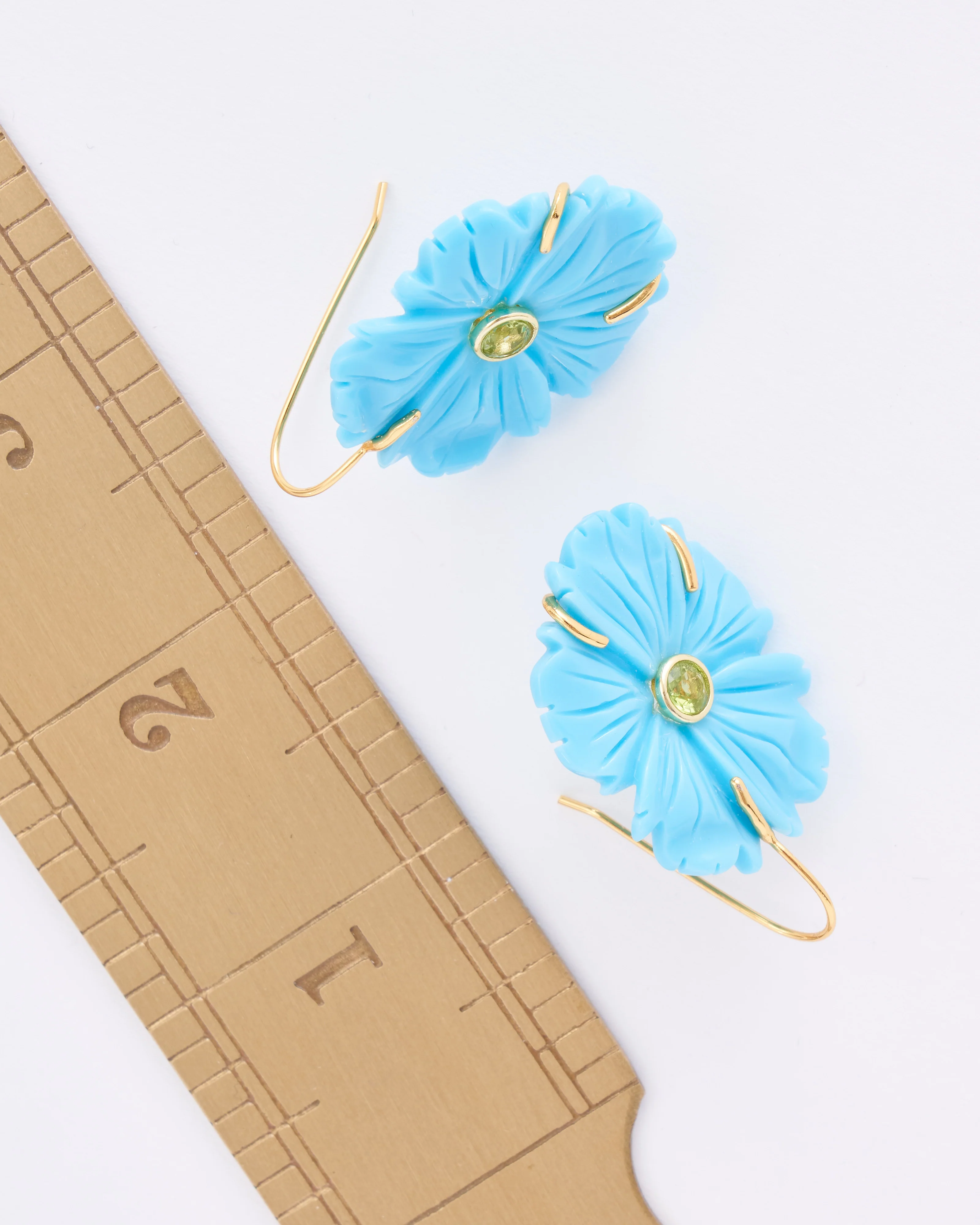 new bloom earrings in cerulean - Image 6