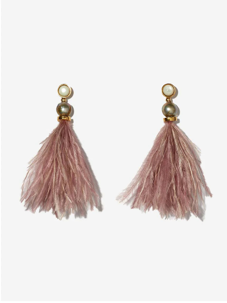 parker earrings - mulberry
