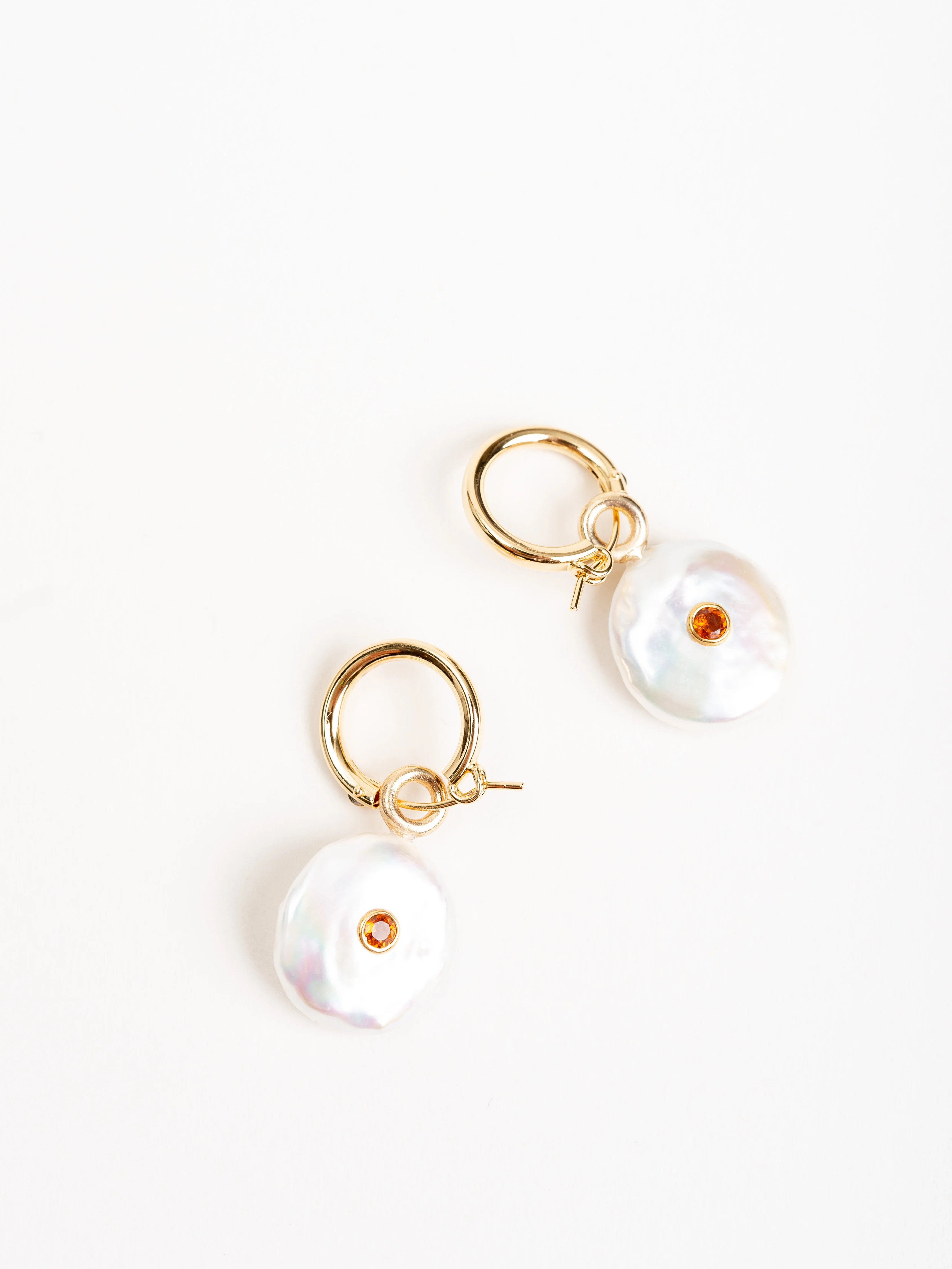 pietra earrings - gold/citrine - Image 2