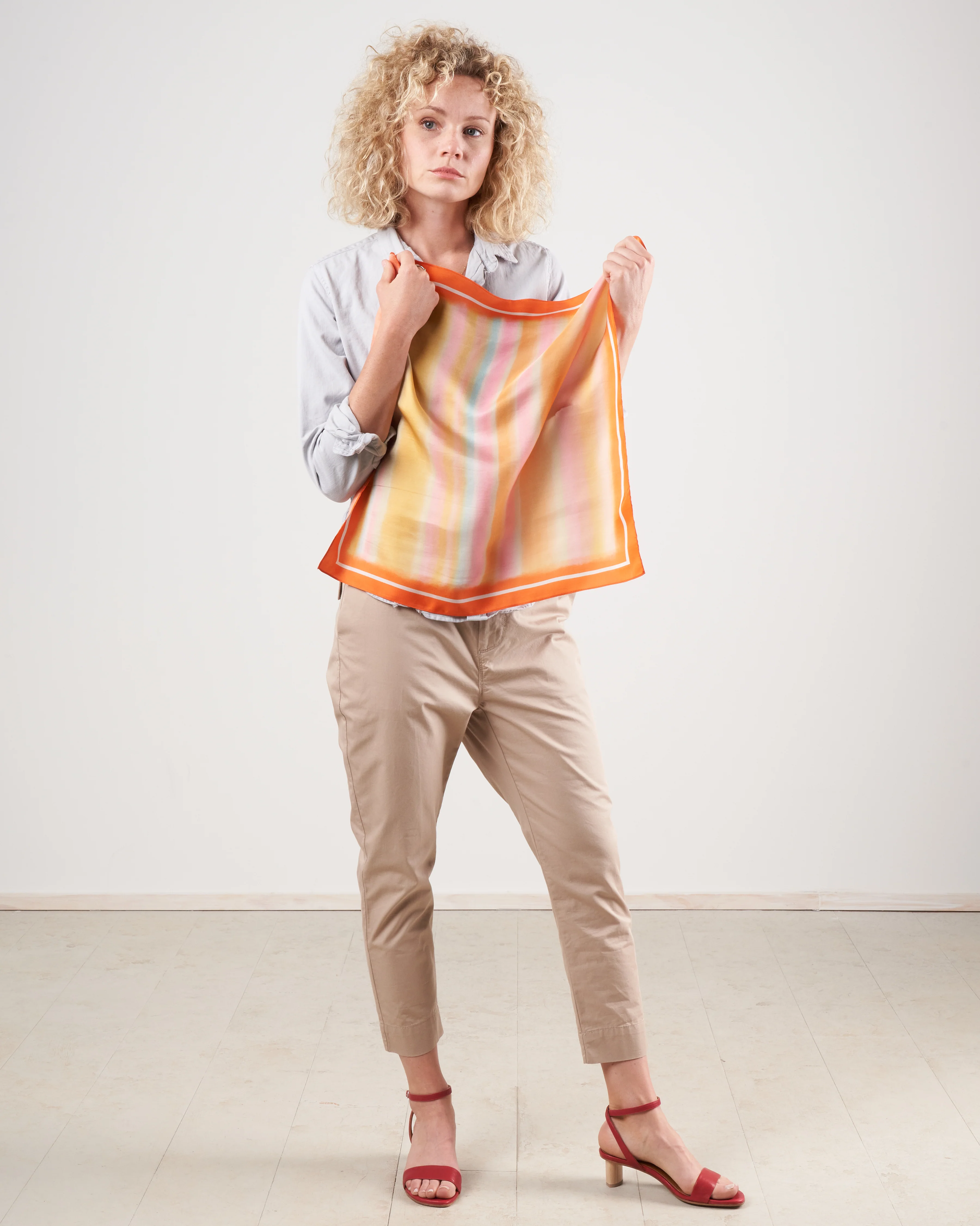 silk scarf - sunset - Image 2