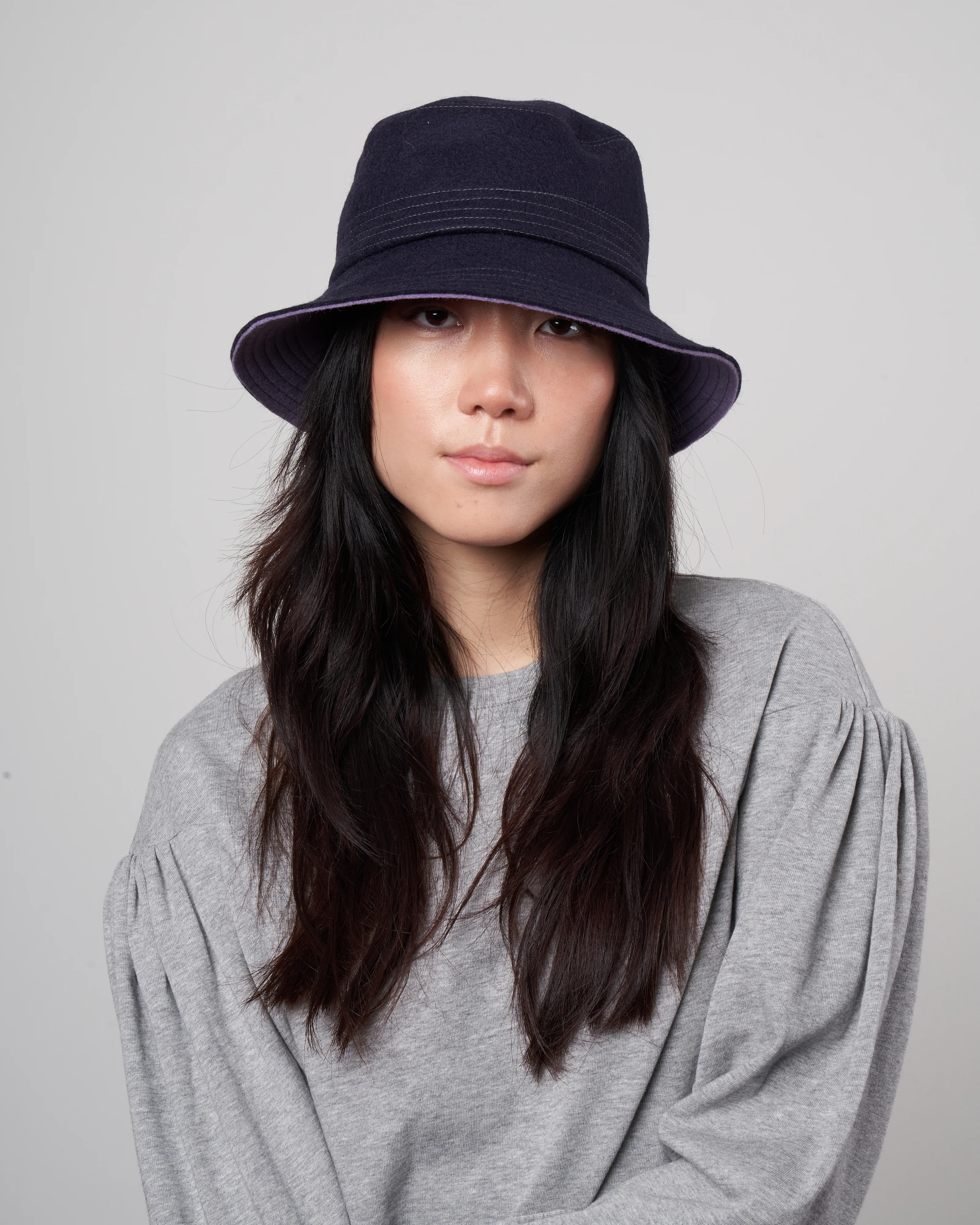 lined paper - navy/lavender