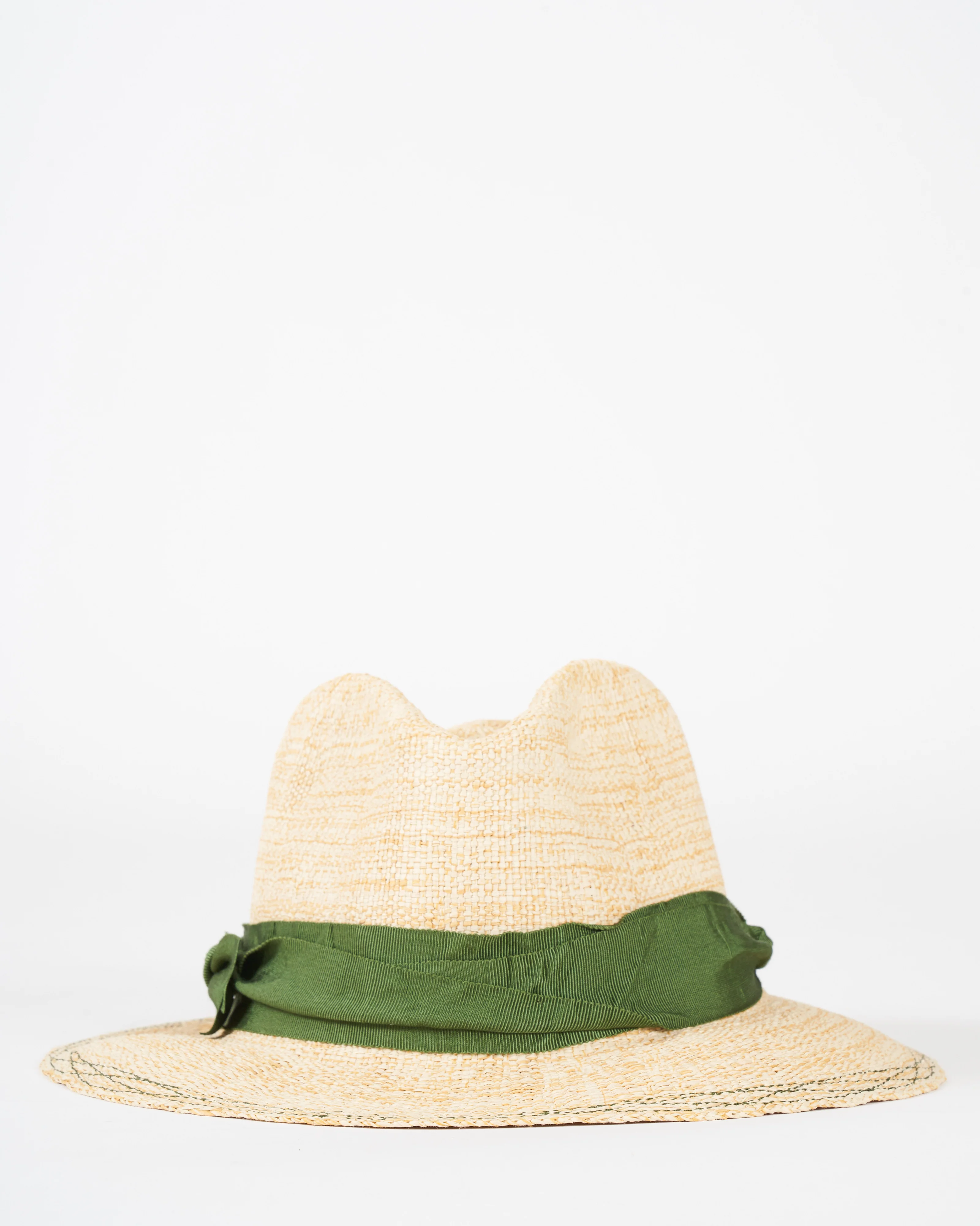 rise n' shine - oatmeal with green stitching and ribbon - Image 3