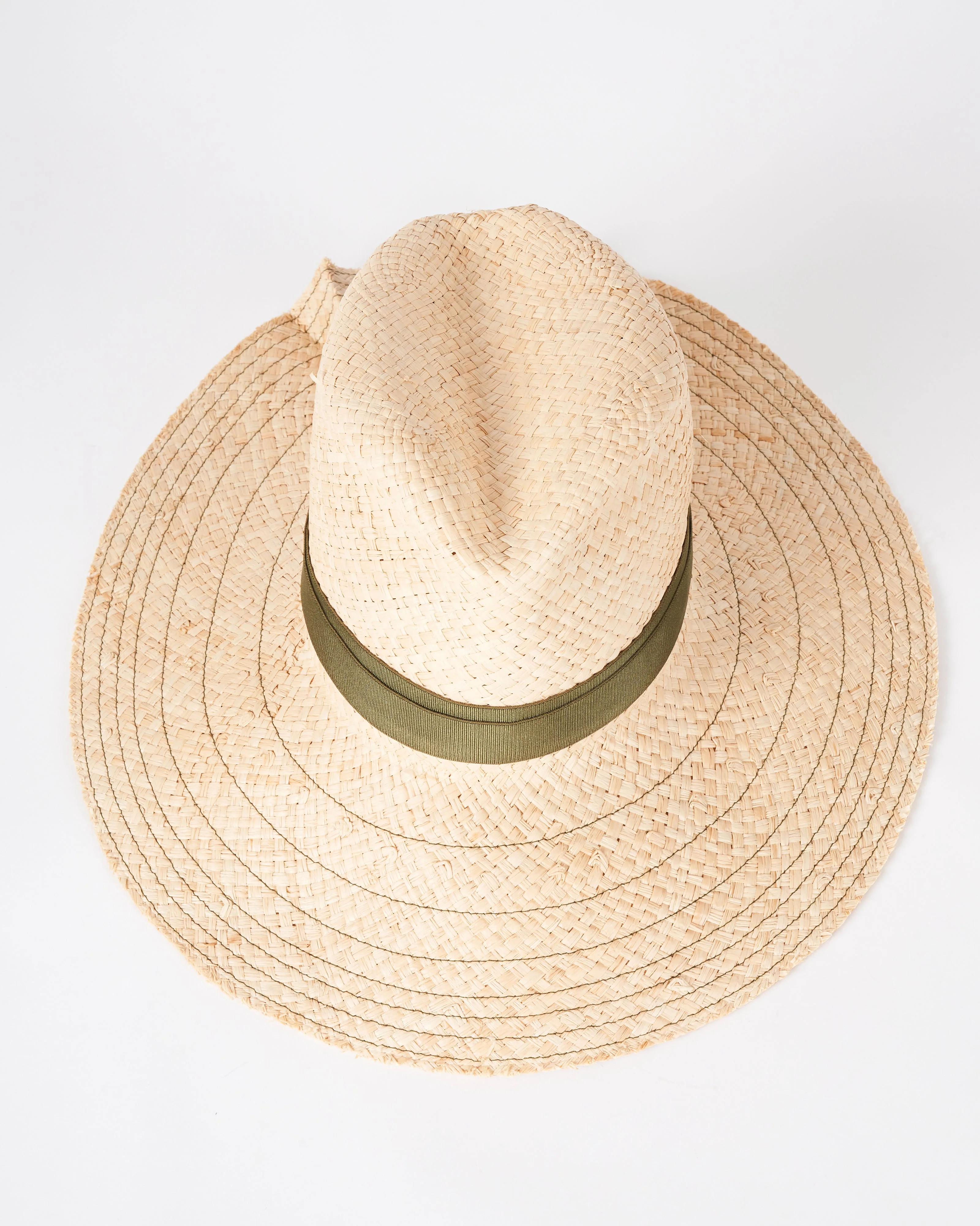 snap first aid hat - straw natural / olive - Image 2