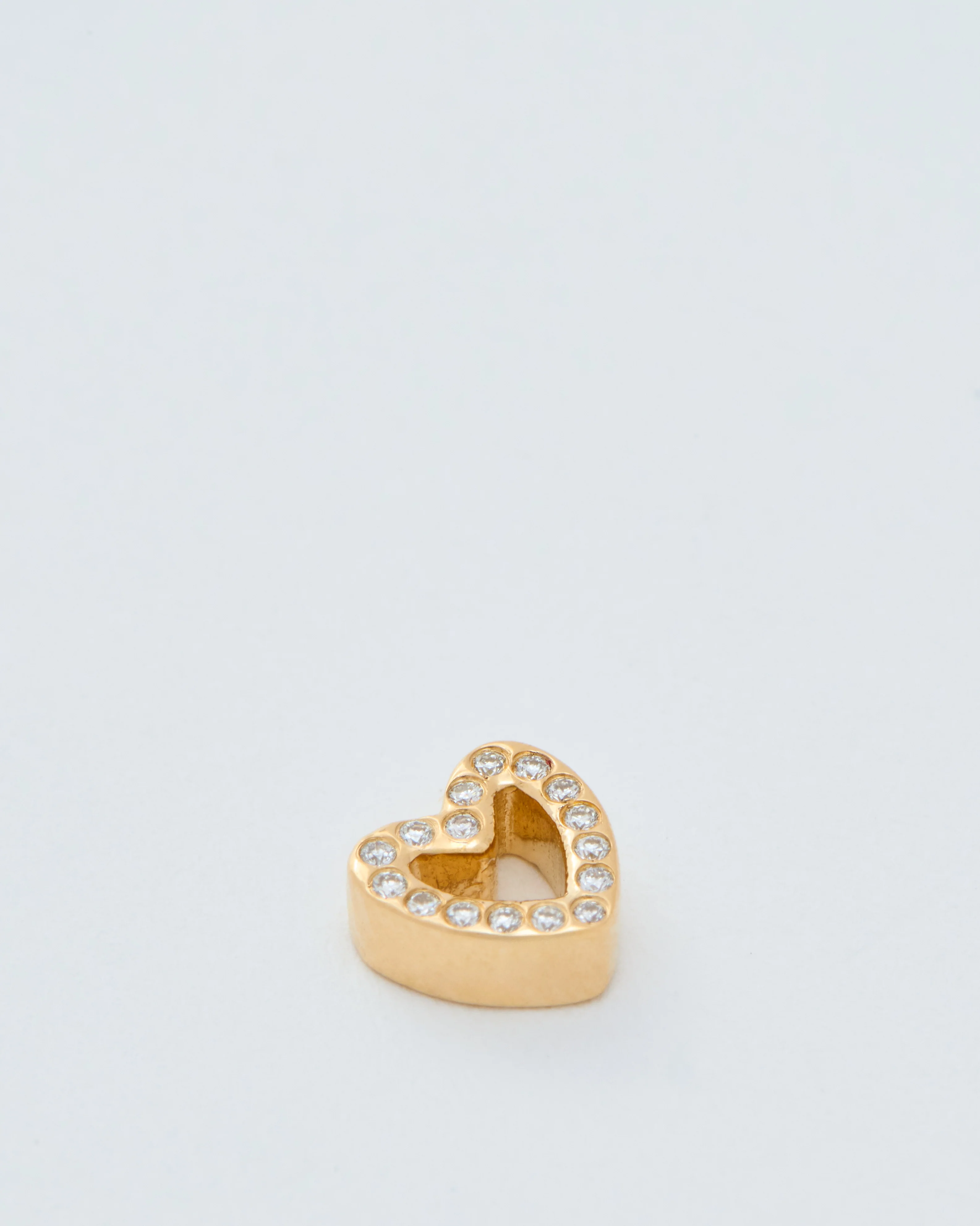 diamond heart charm - Image 2