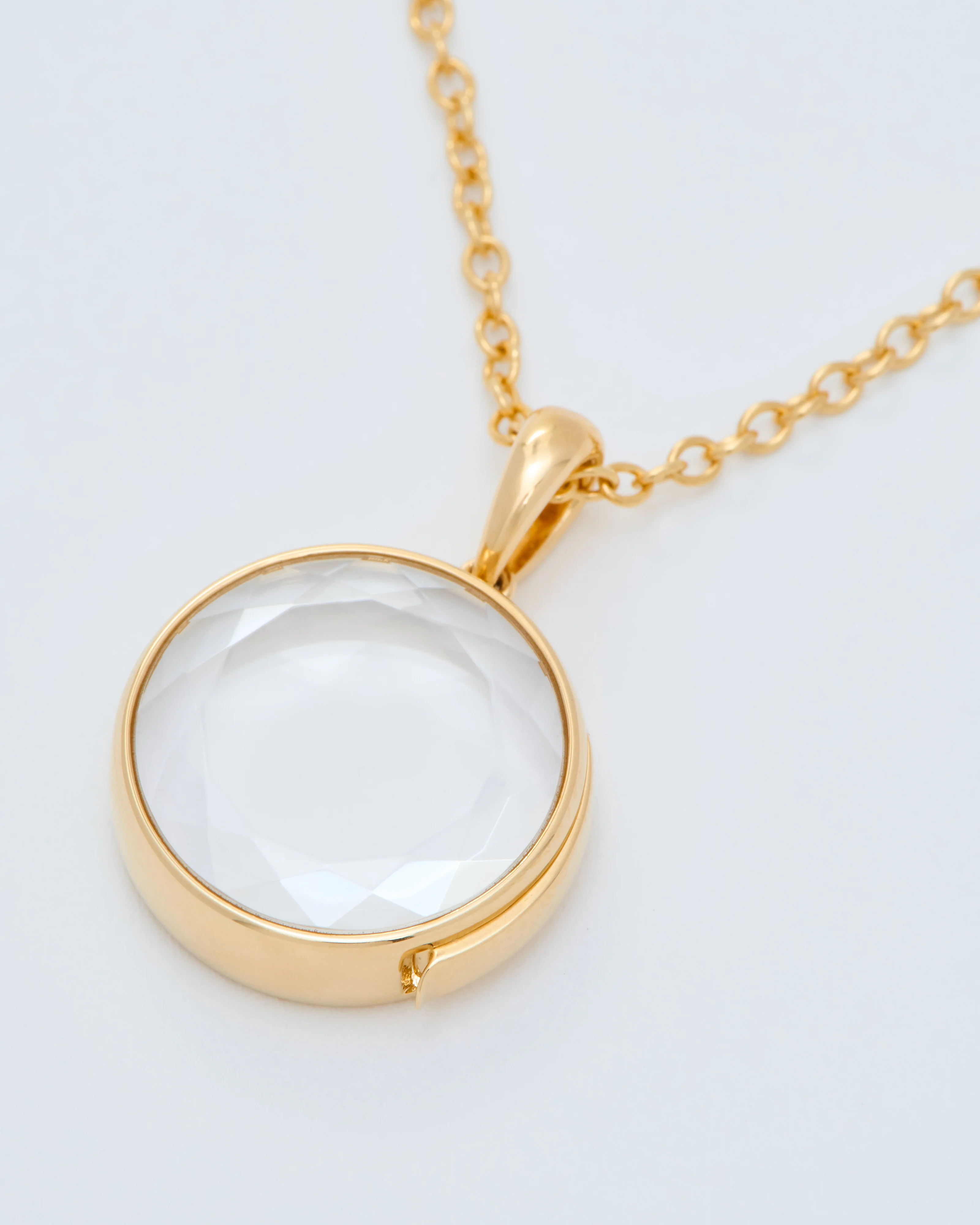 midi round rolo locket necklace set - Image 5