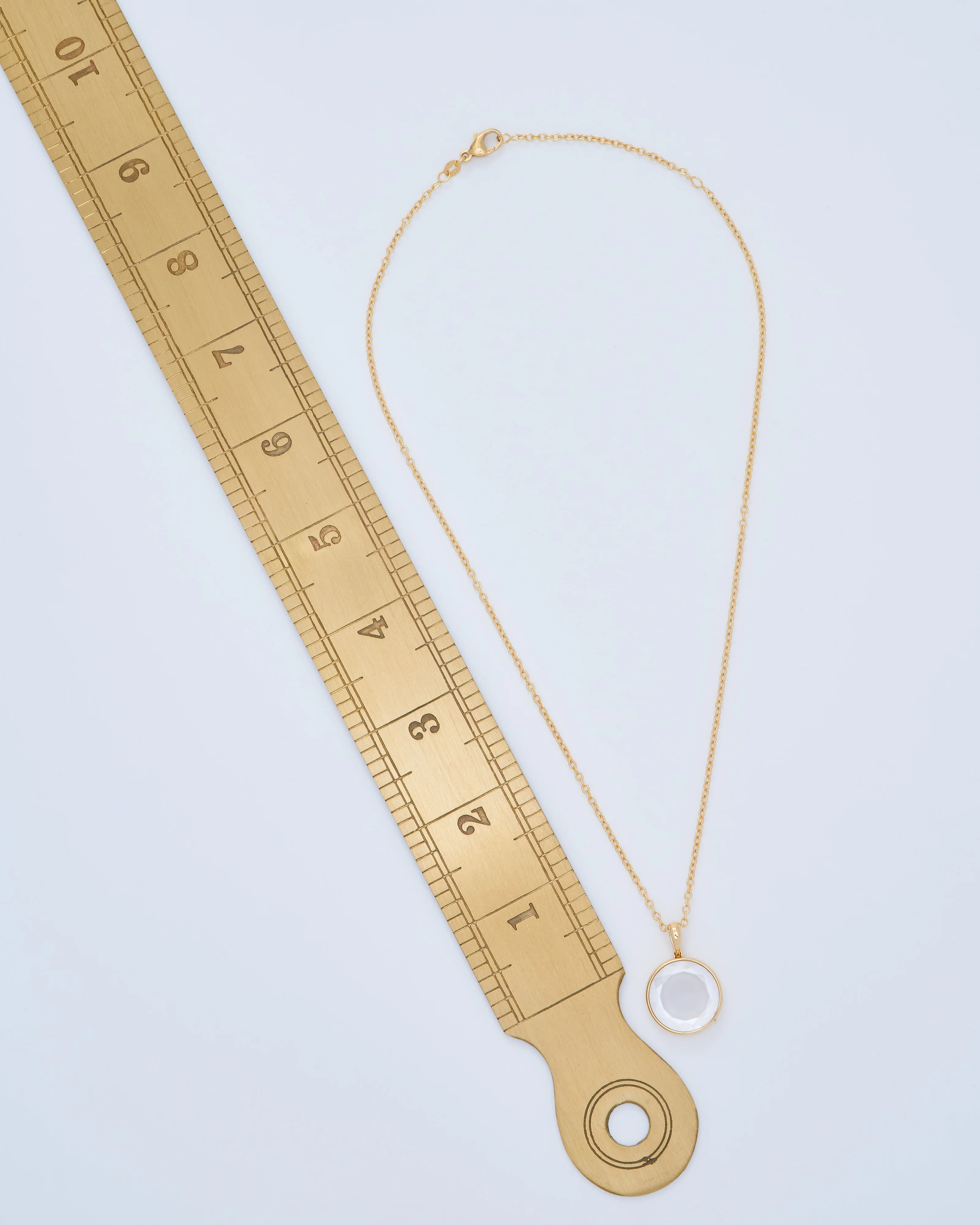 midi round rolo locket necklace set - Image 9