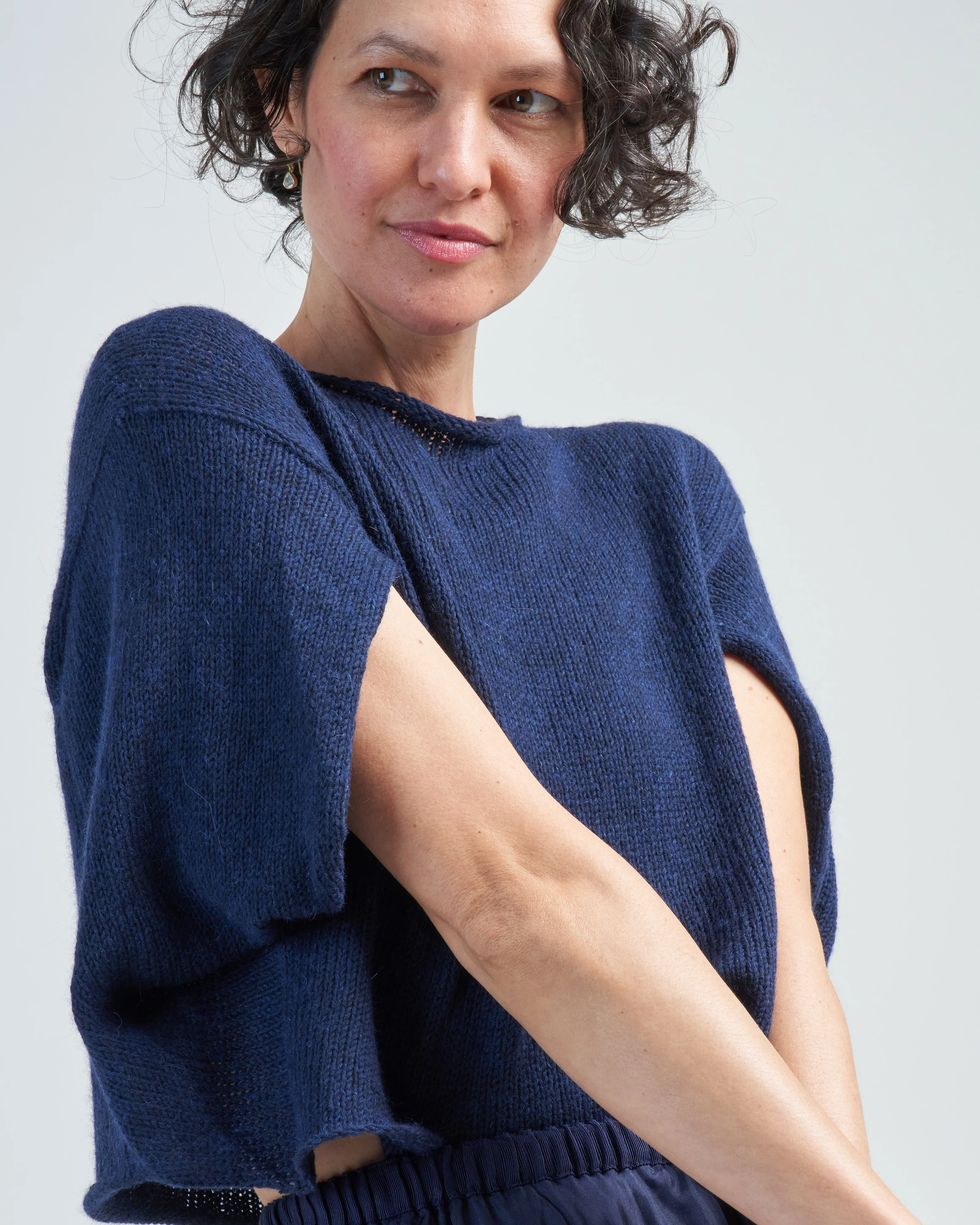 cotton blend knit top - Image 5