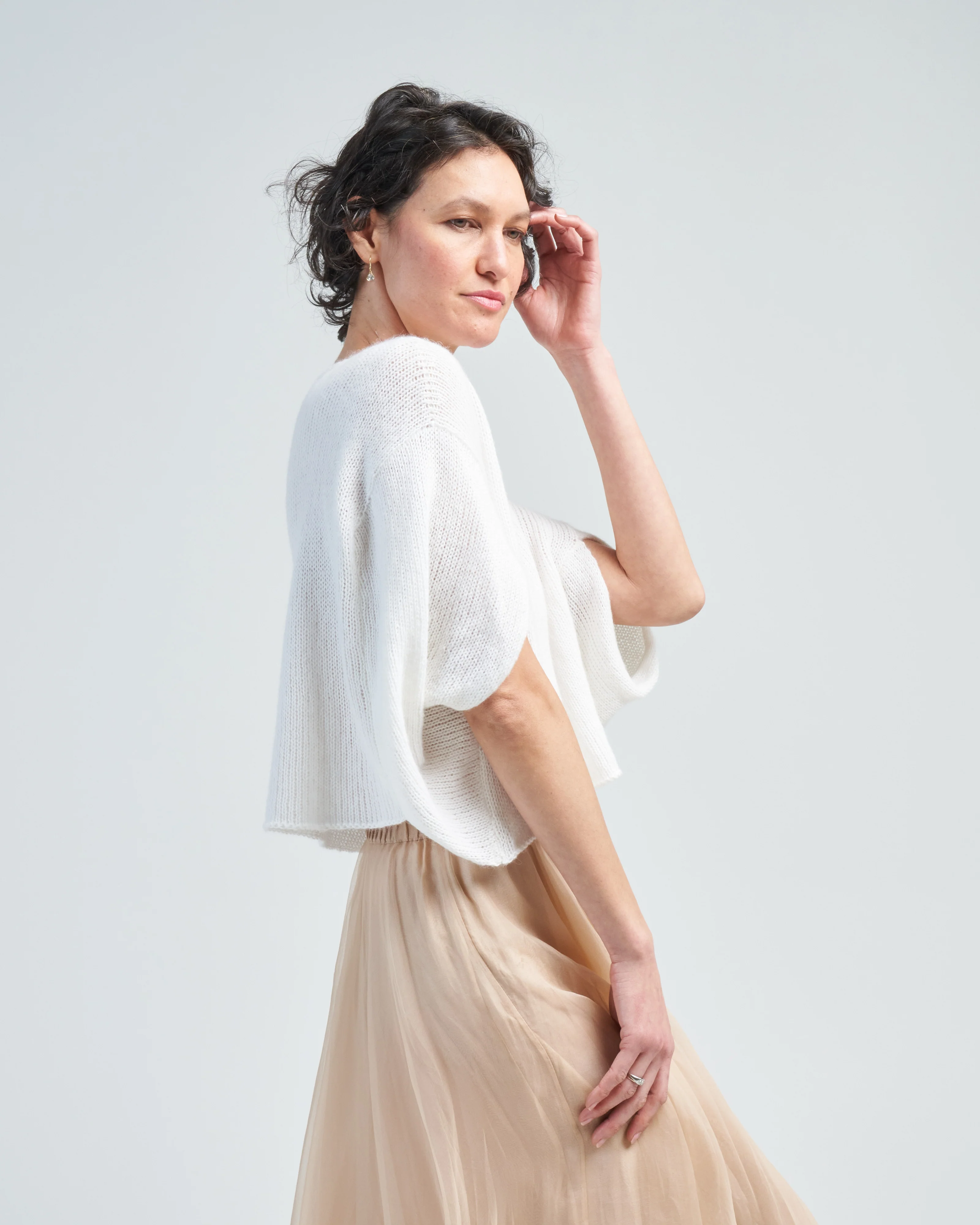 cotton blend knit top - Image 4