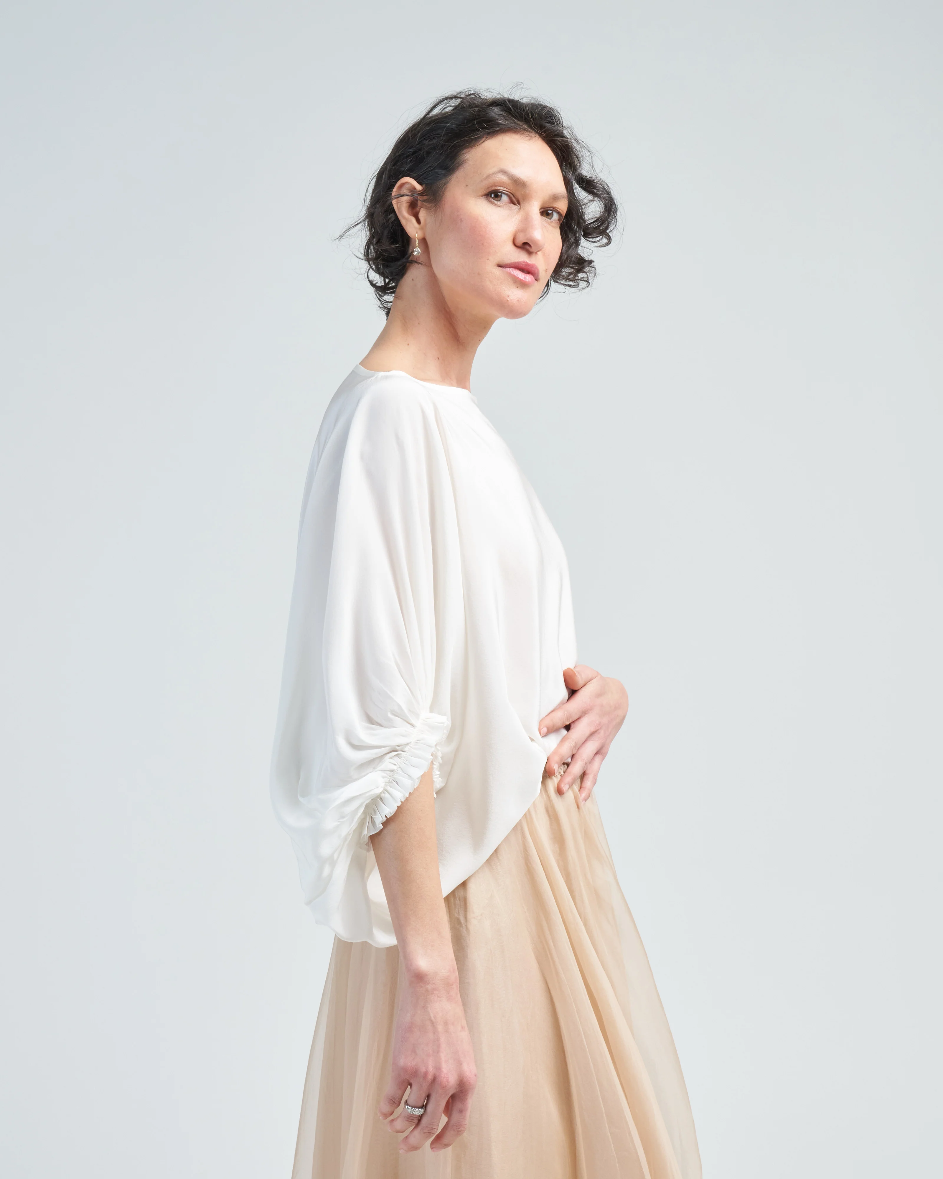 crepe de chine top - Image 3