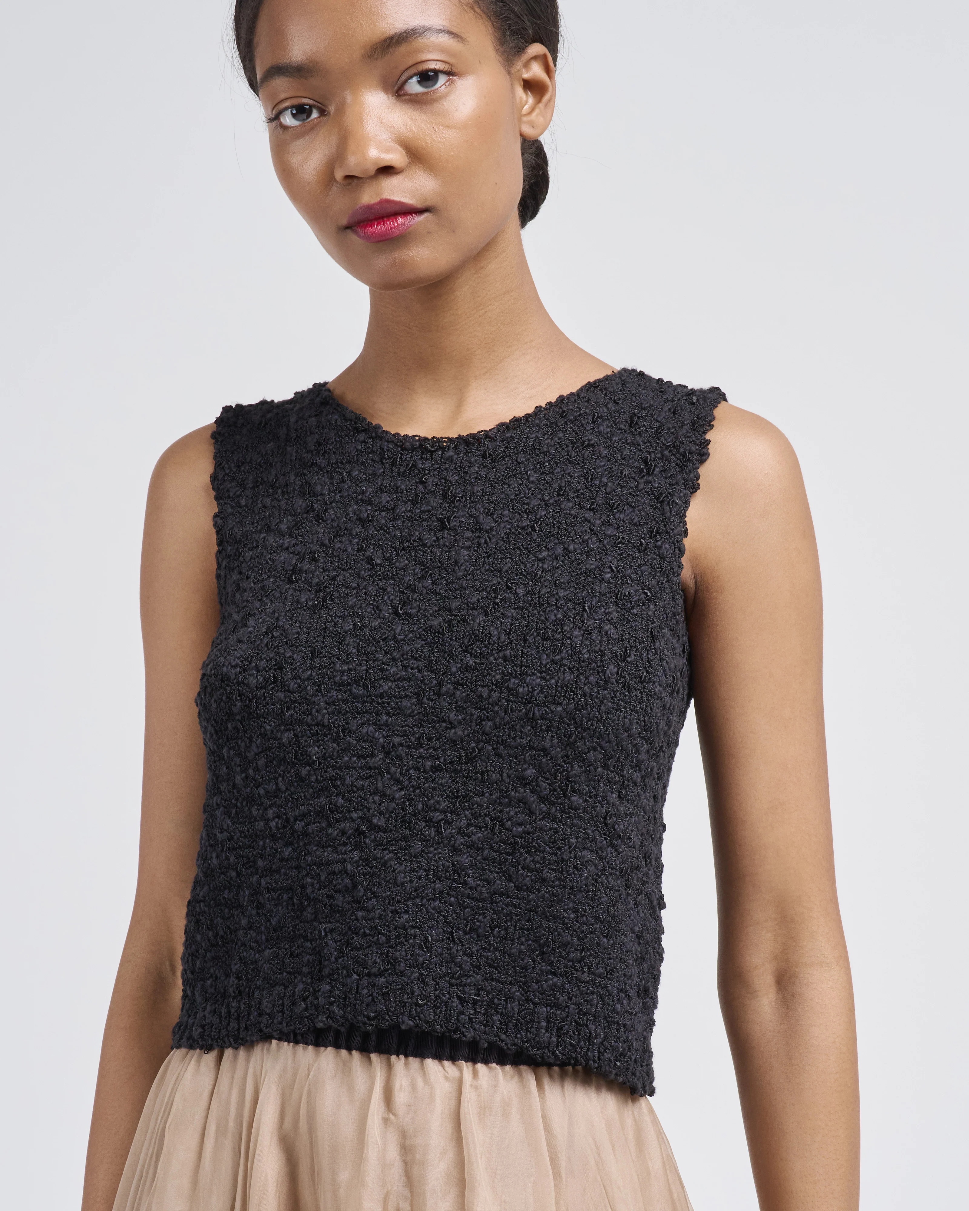 crop sleeveless knit - Image 2