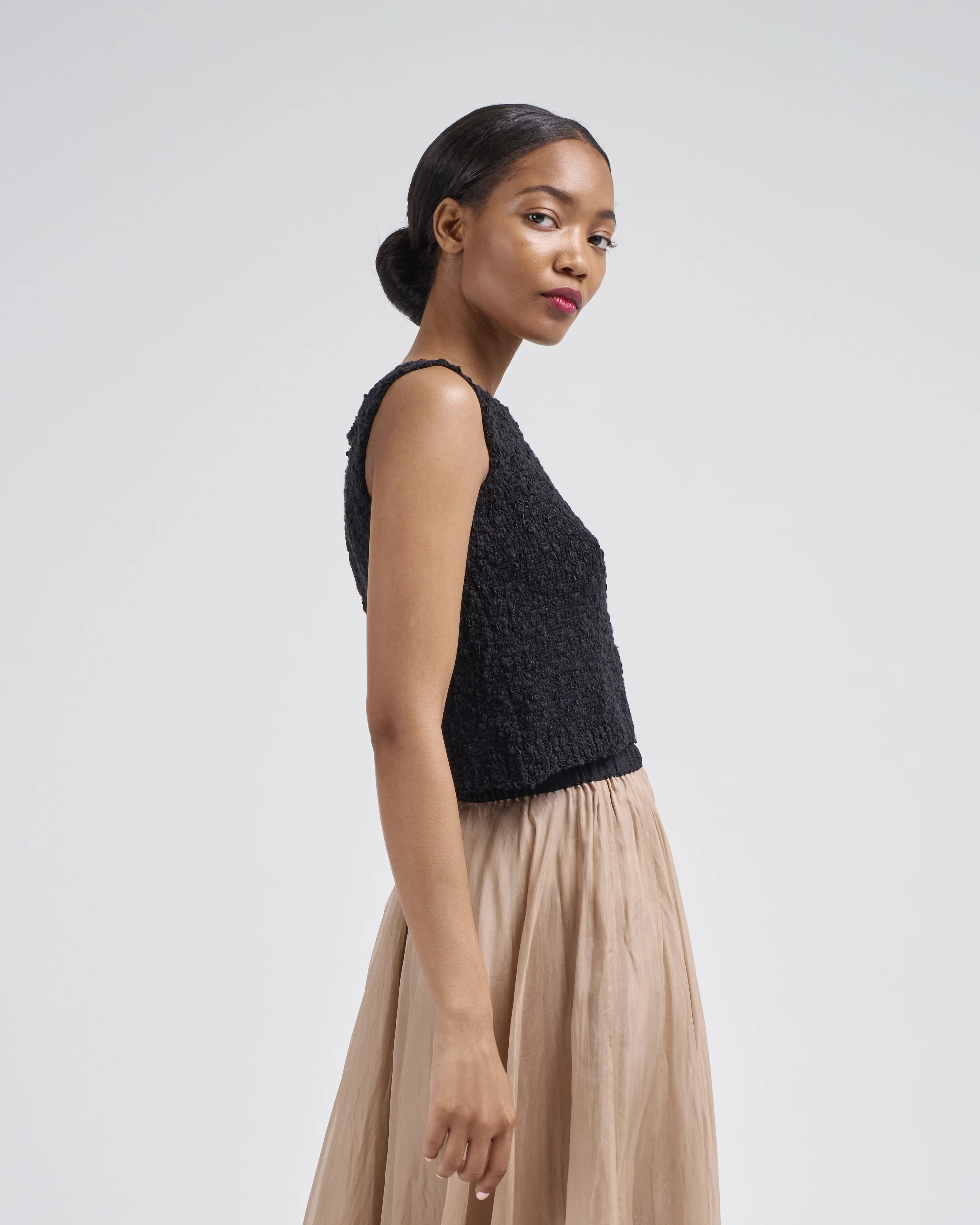 crop sleeveless knit - Image 4