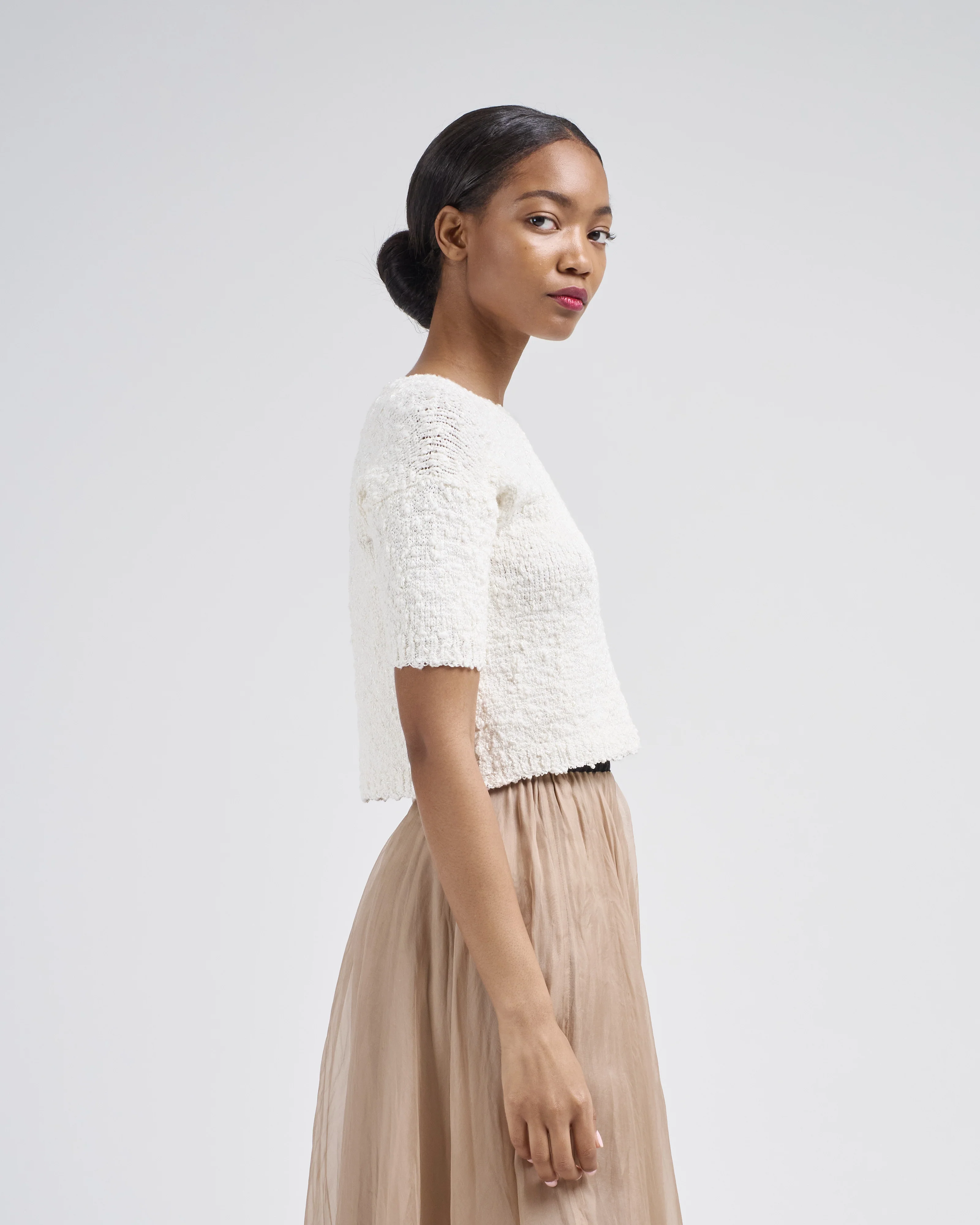 knit elbow top - Image 3