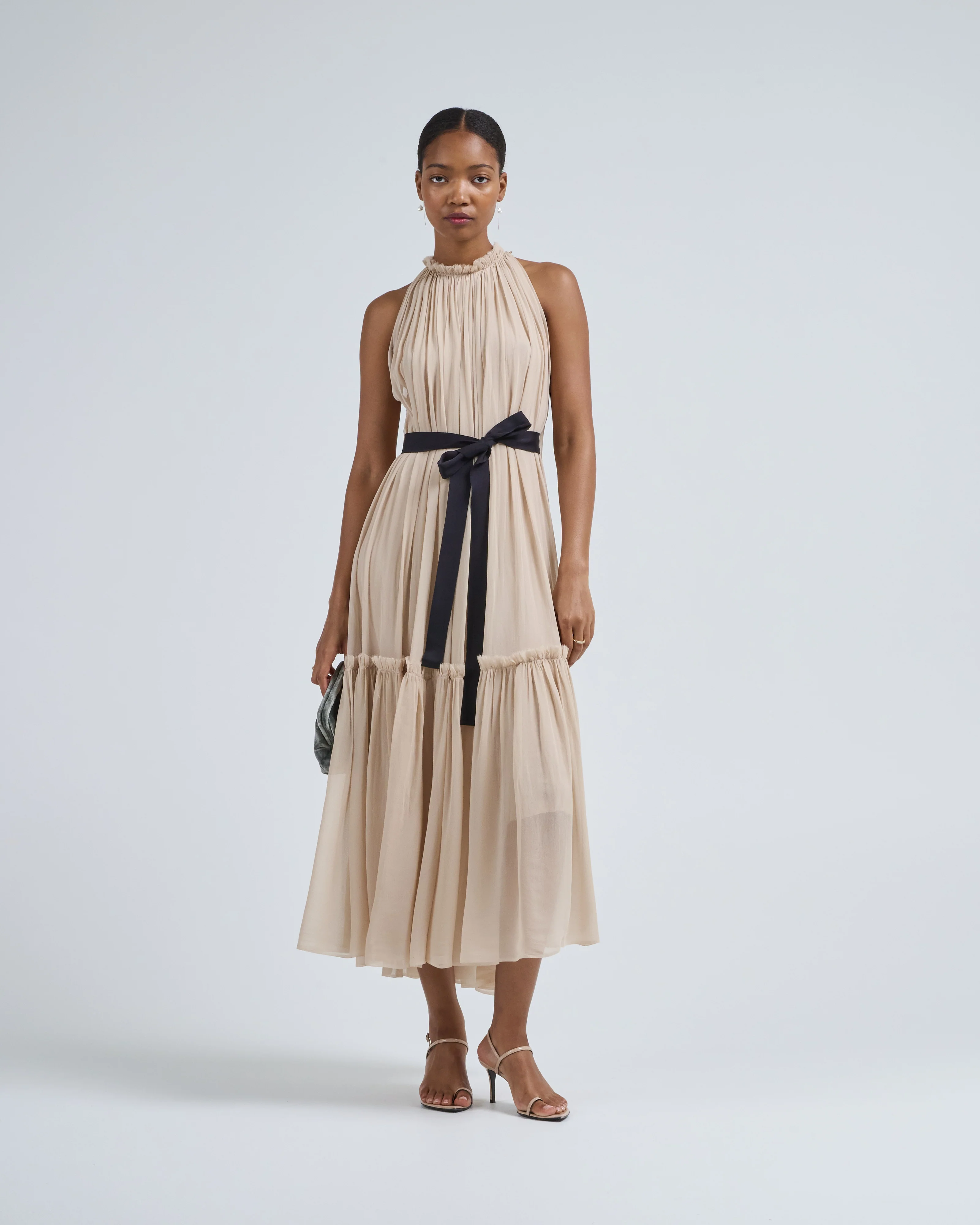 silk chiffon dress - Image 5