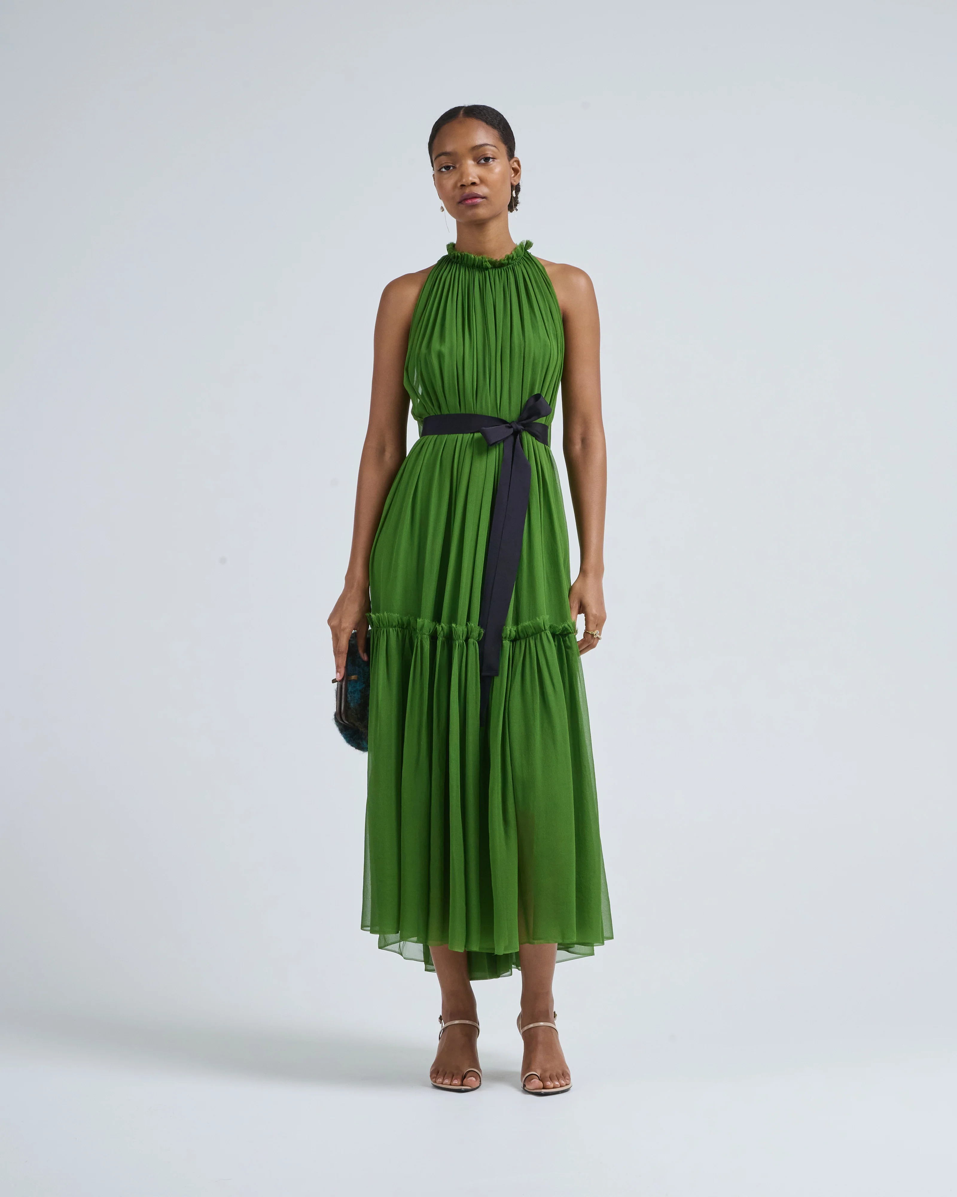 silk chiffon dress - Image 3