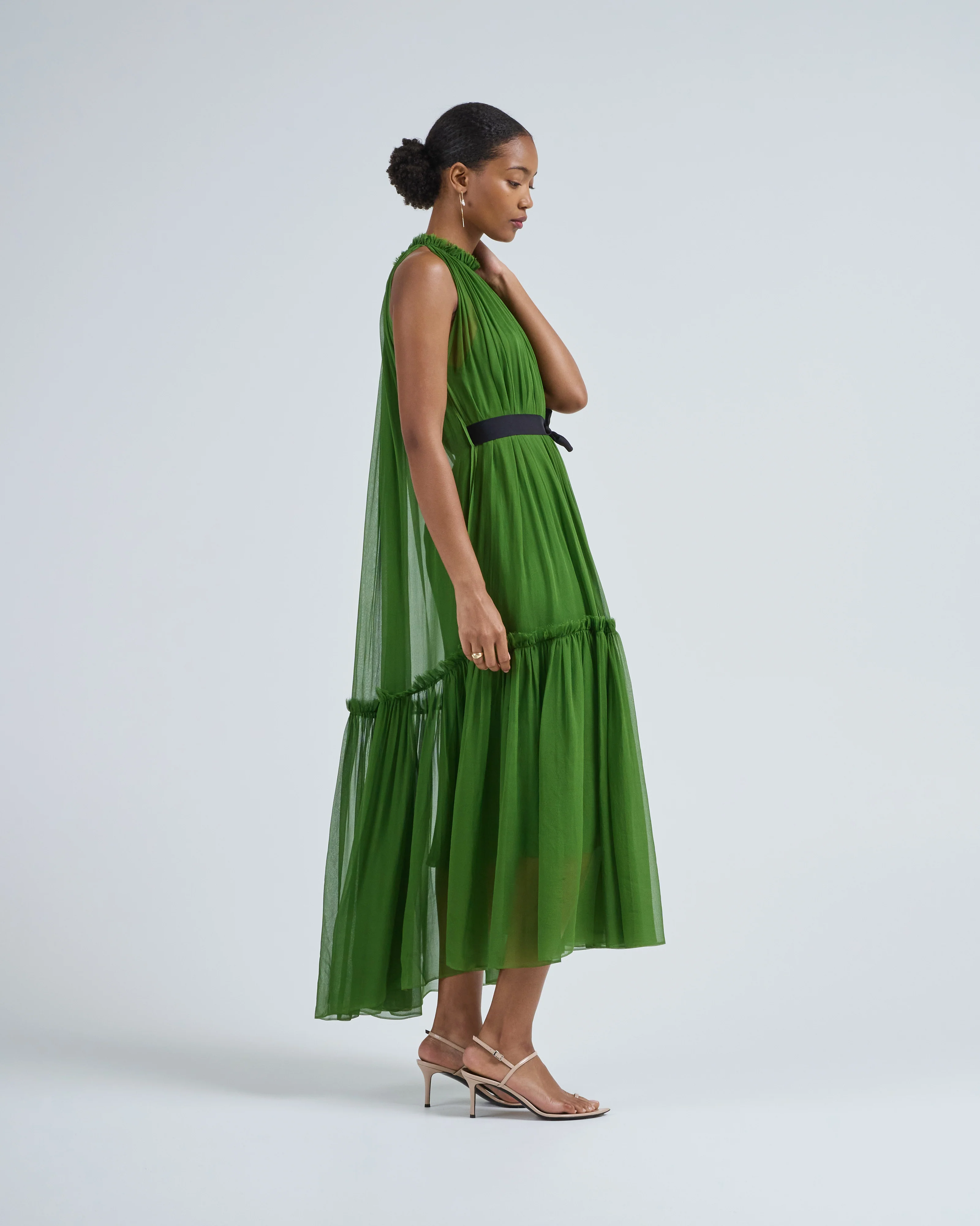 silk chiffon dress - Image 4