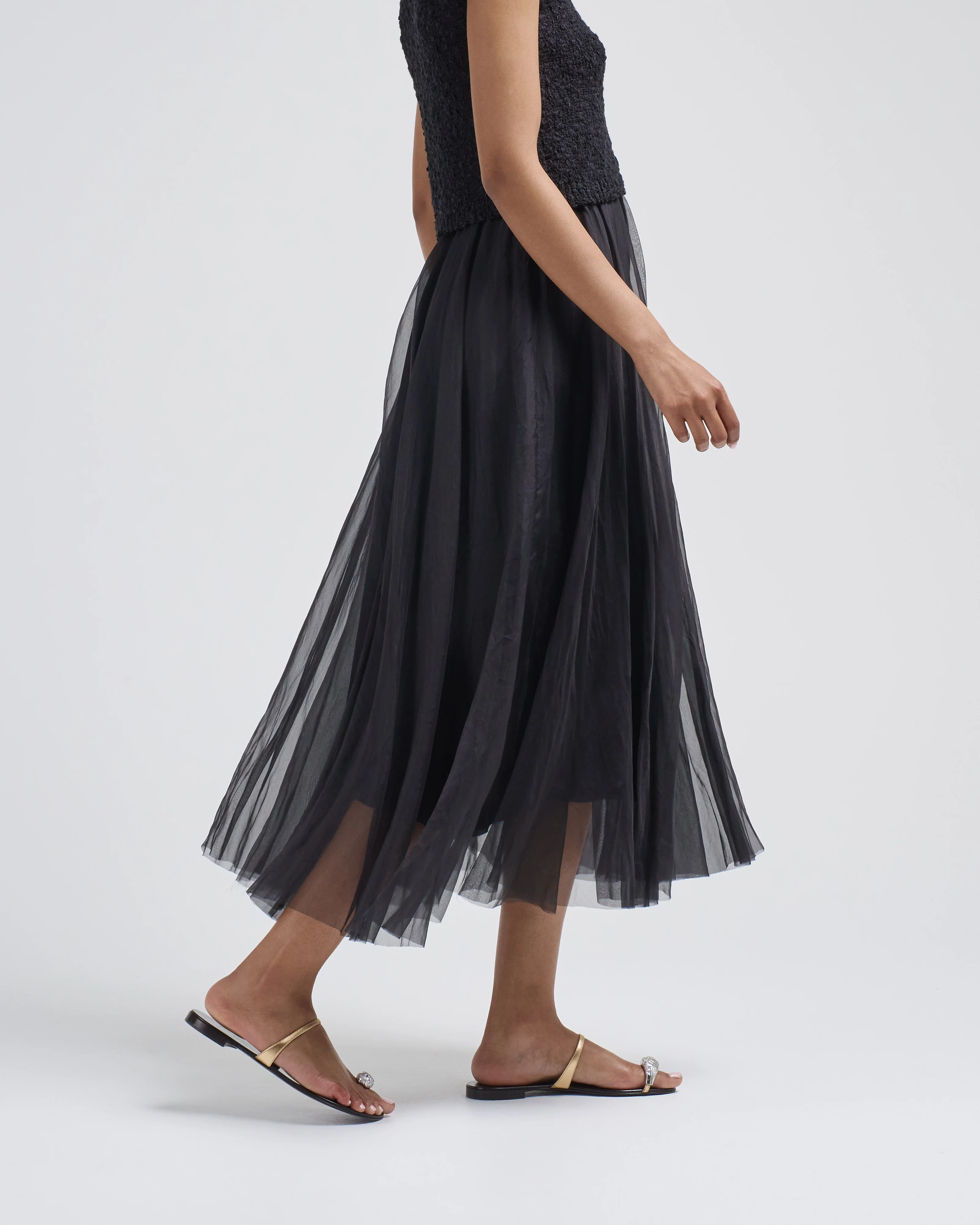 silk organza skirt