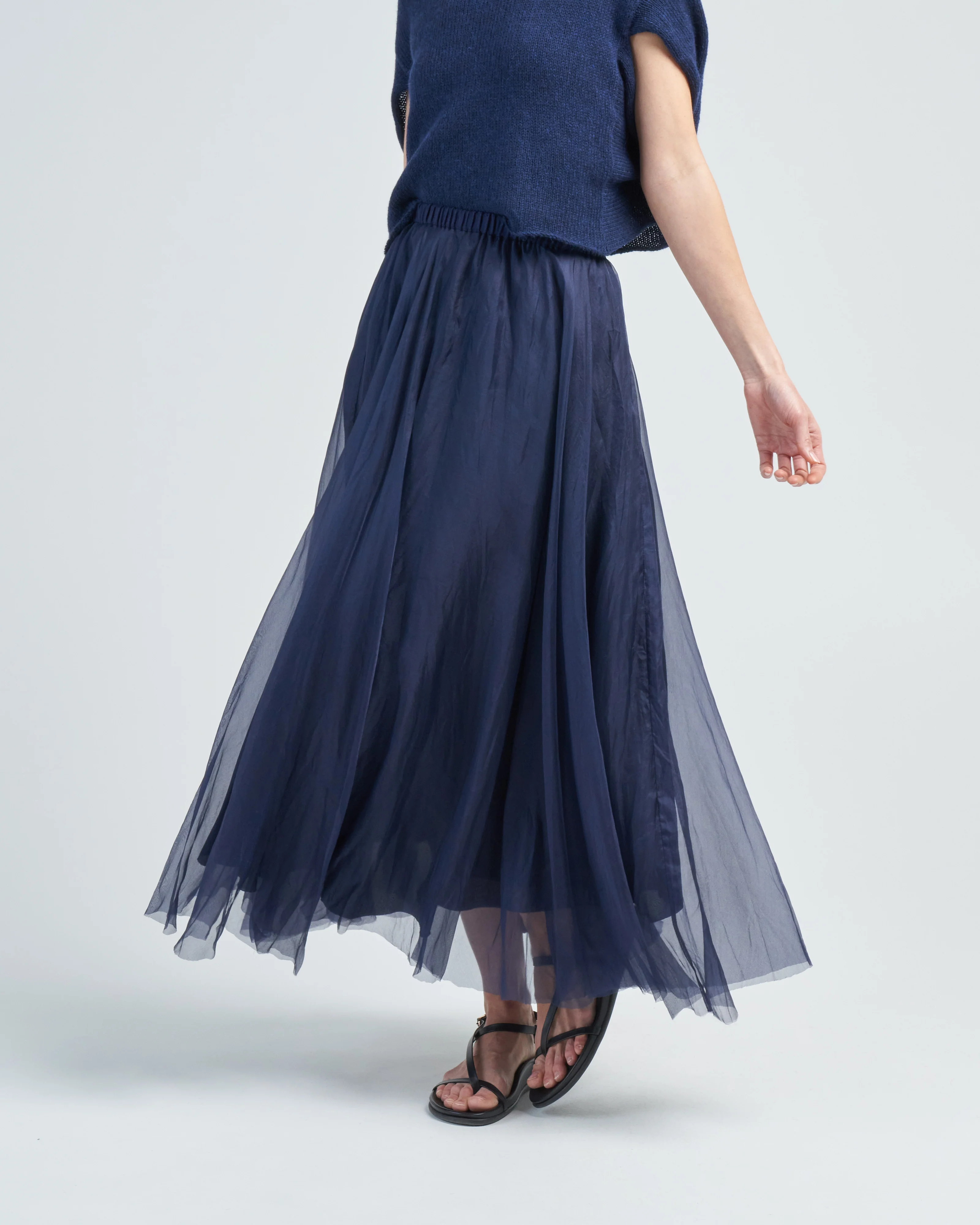 silk organza skirt
