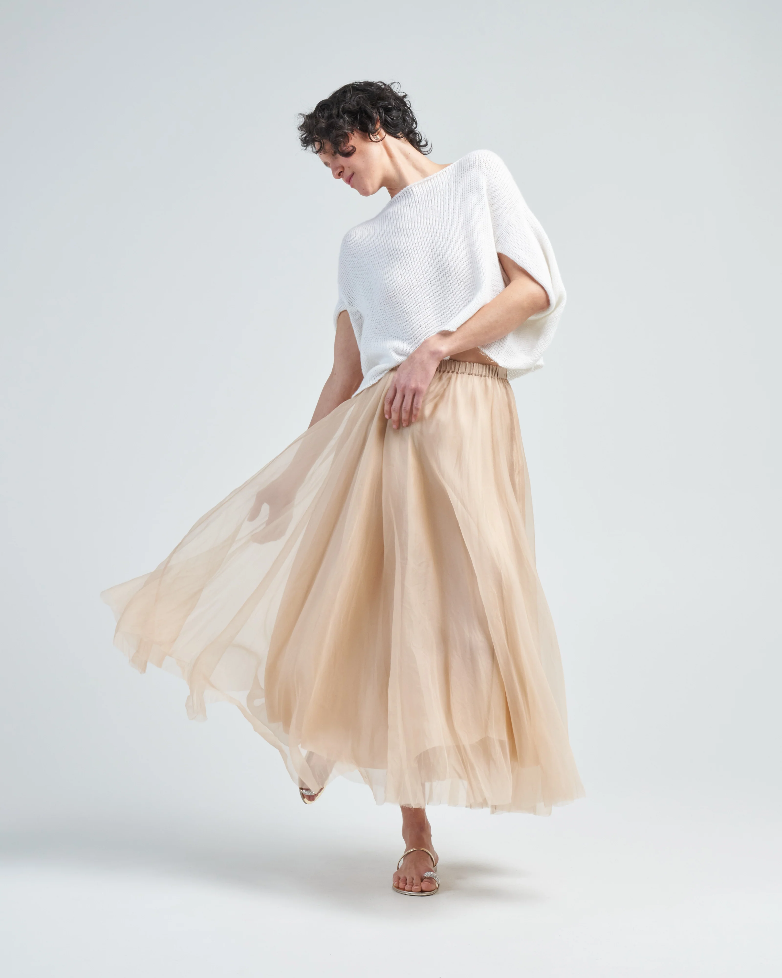 silk organza skirt