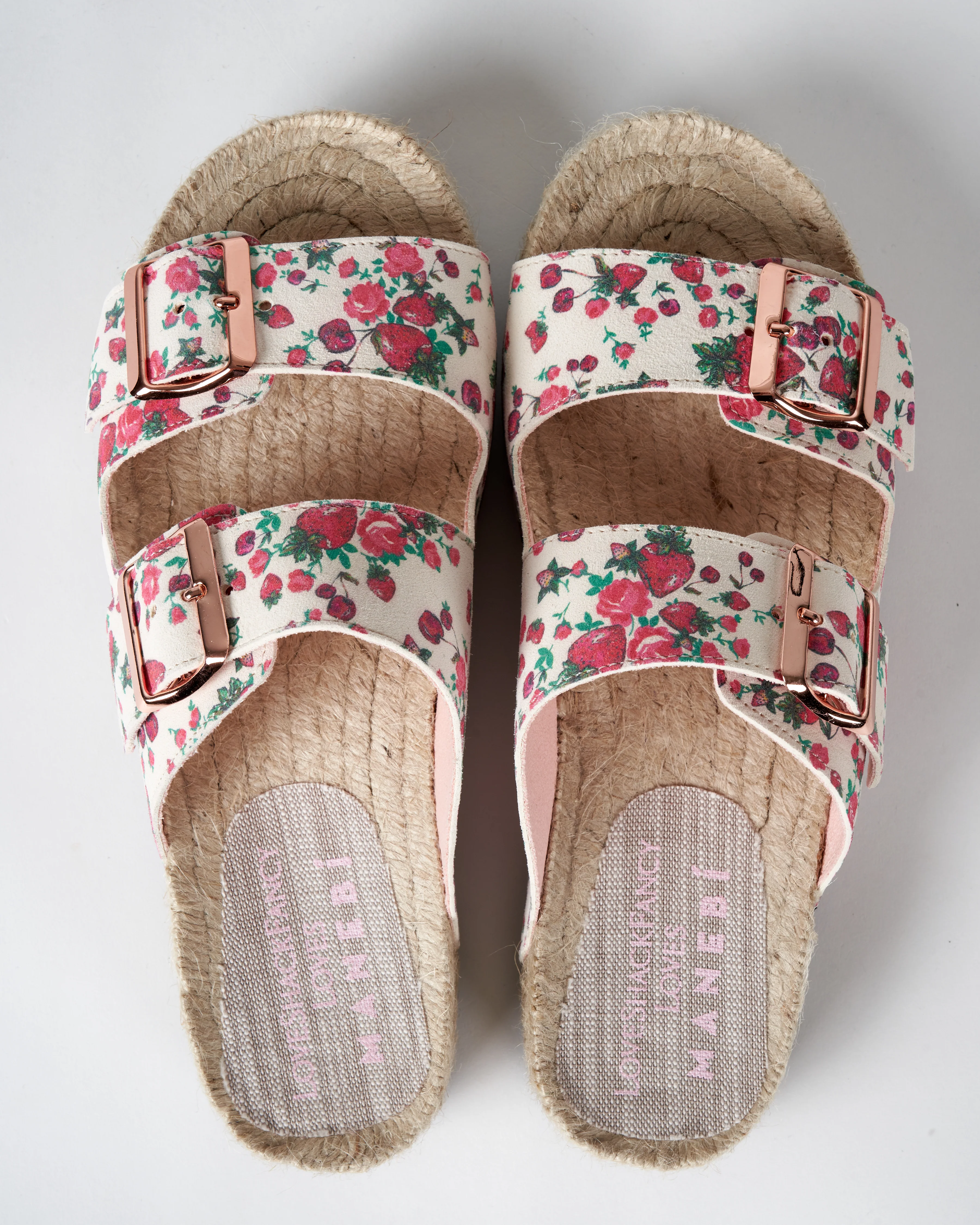 nordic sandals - berry cherry flat sandal - Image 3